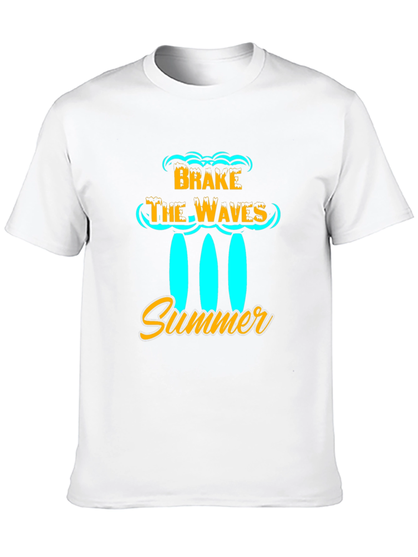 Brake the Waves Summer Black T-Shirt