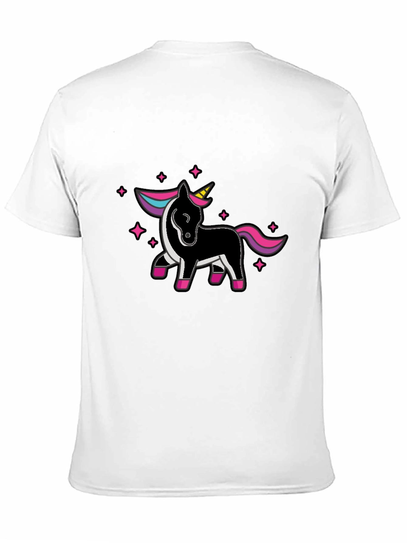 Unicorn Graphic Black T-Shirt