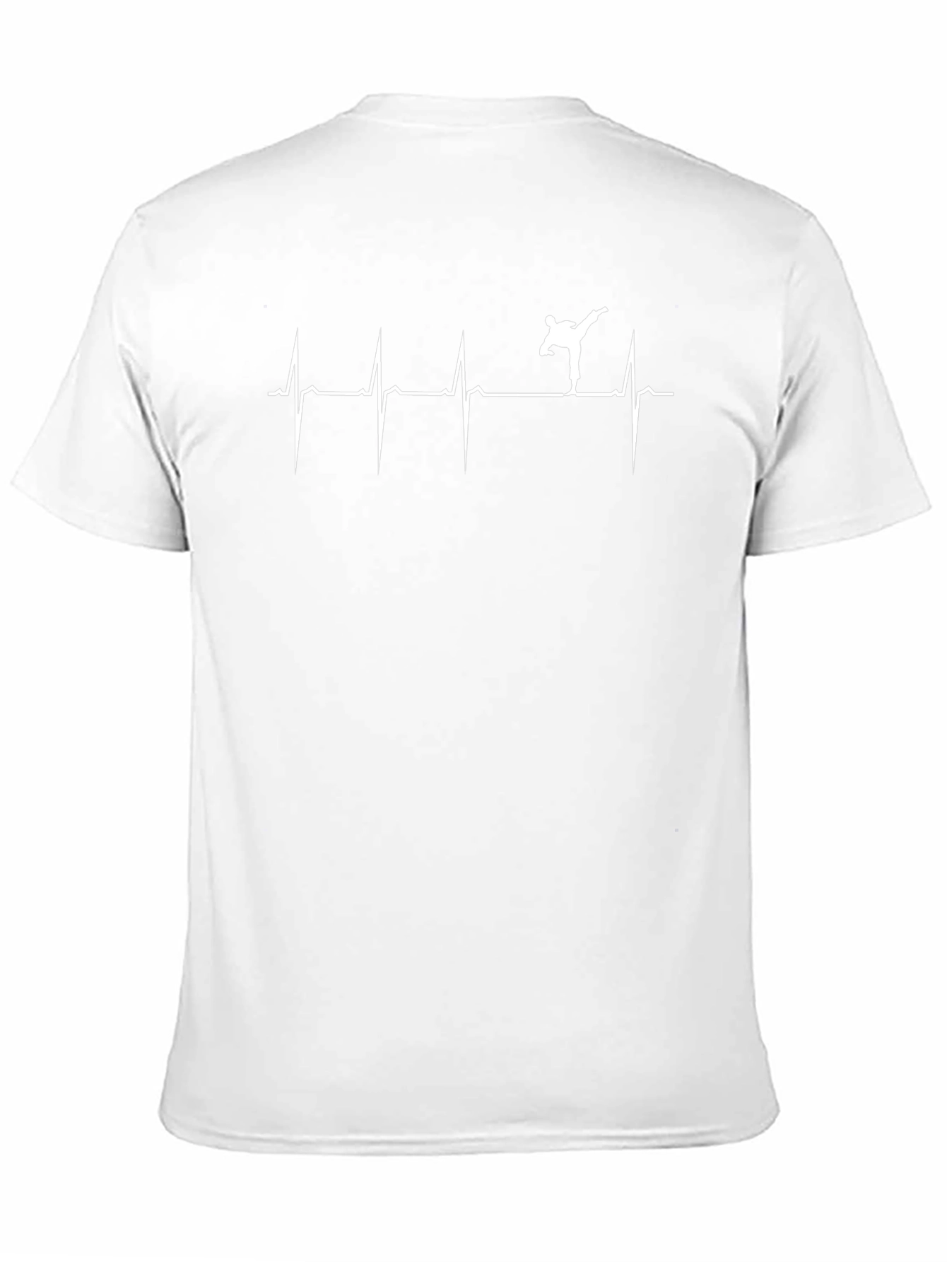 Martial Arts Heartbeat T-Shirt - Karate Kick Design
