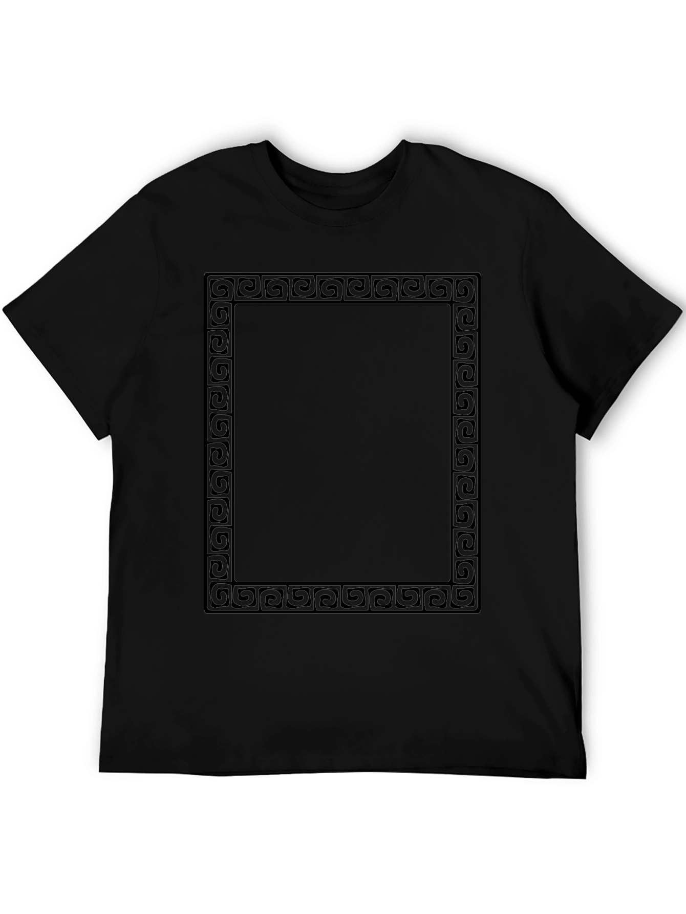 Geometric Frame Black T-Shirt