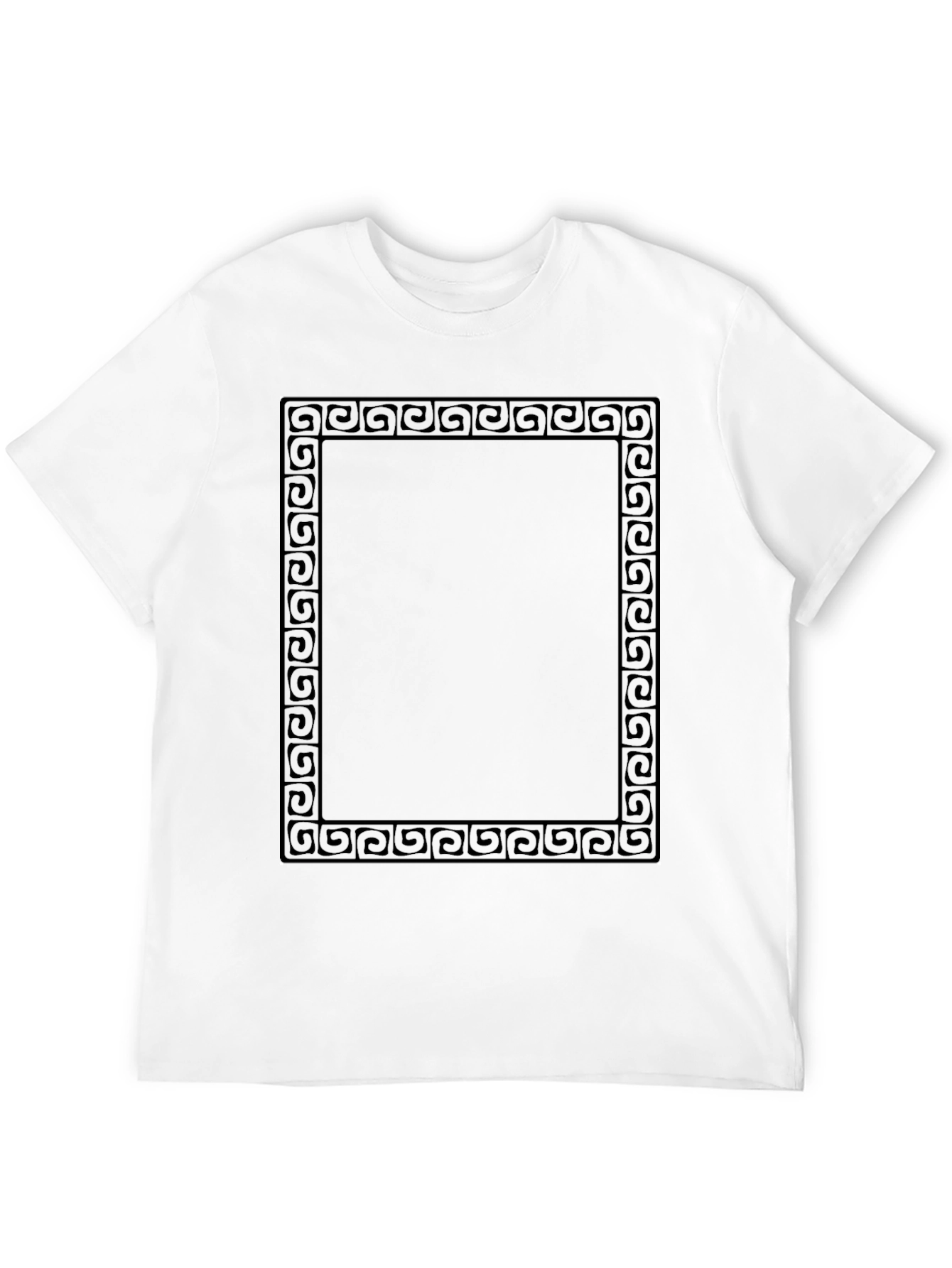 Geometric Frame Black T-Shirt