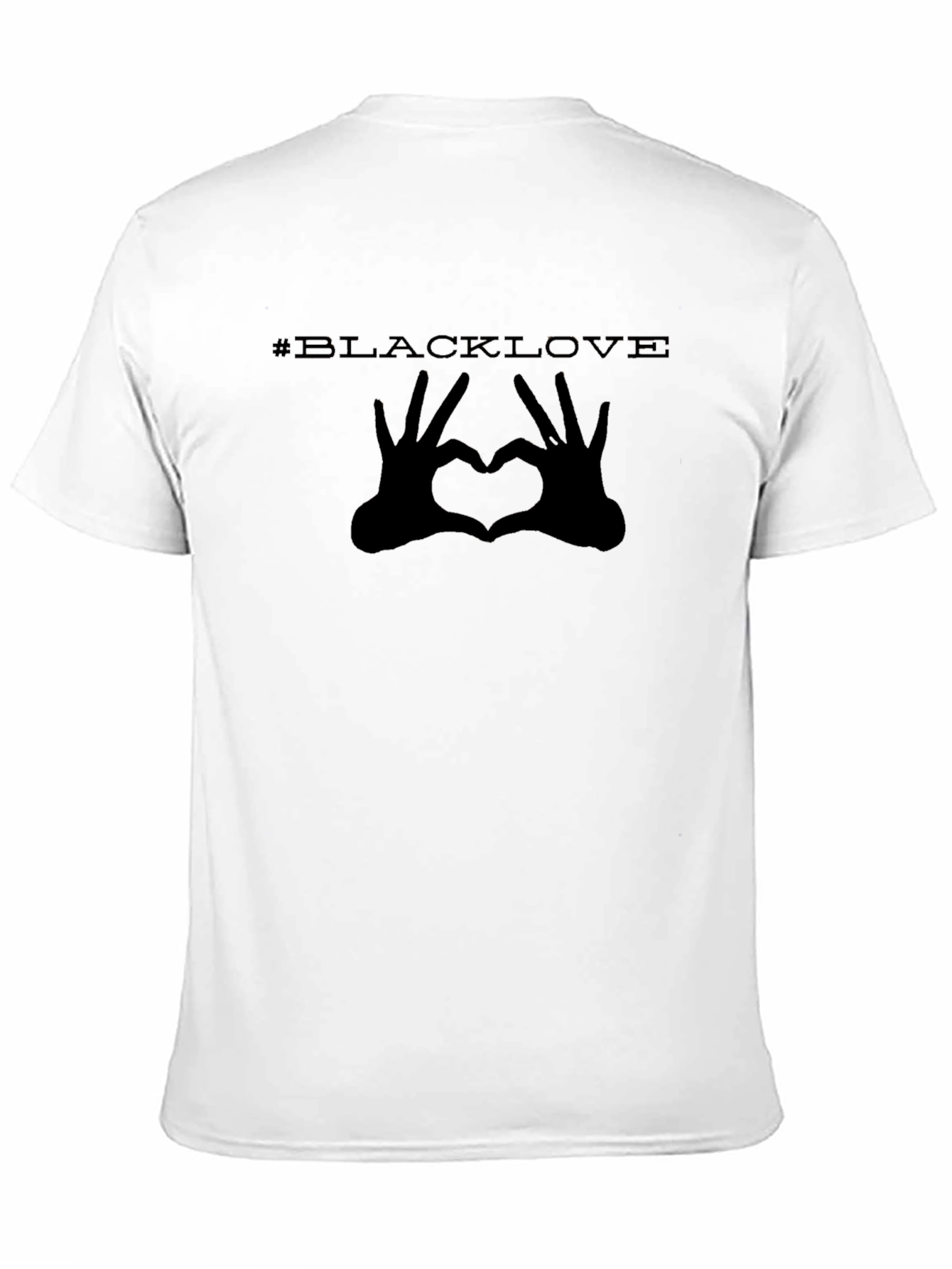 #BlackLove Heart Hands Graphic Tee - Black
