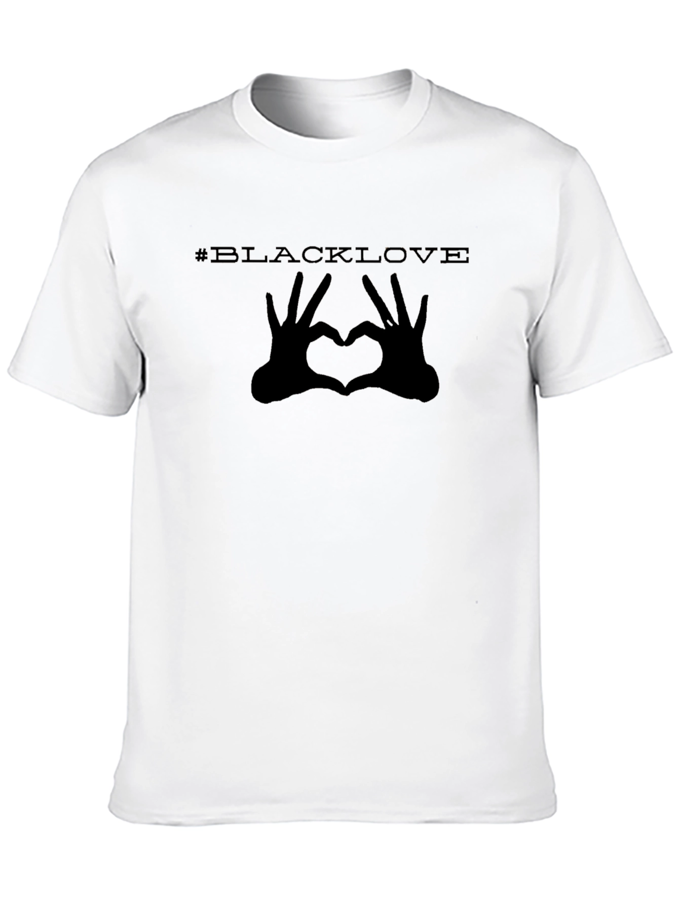 #BlackLove Heart Hands Graphic Tee - Black