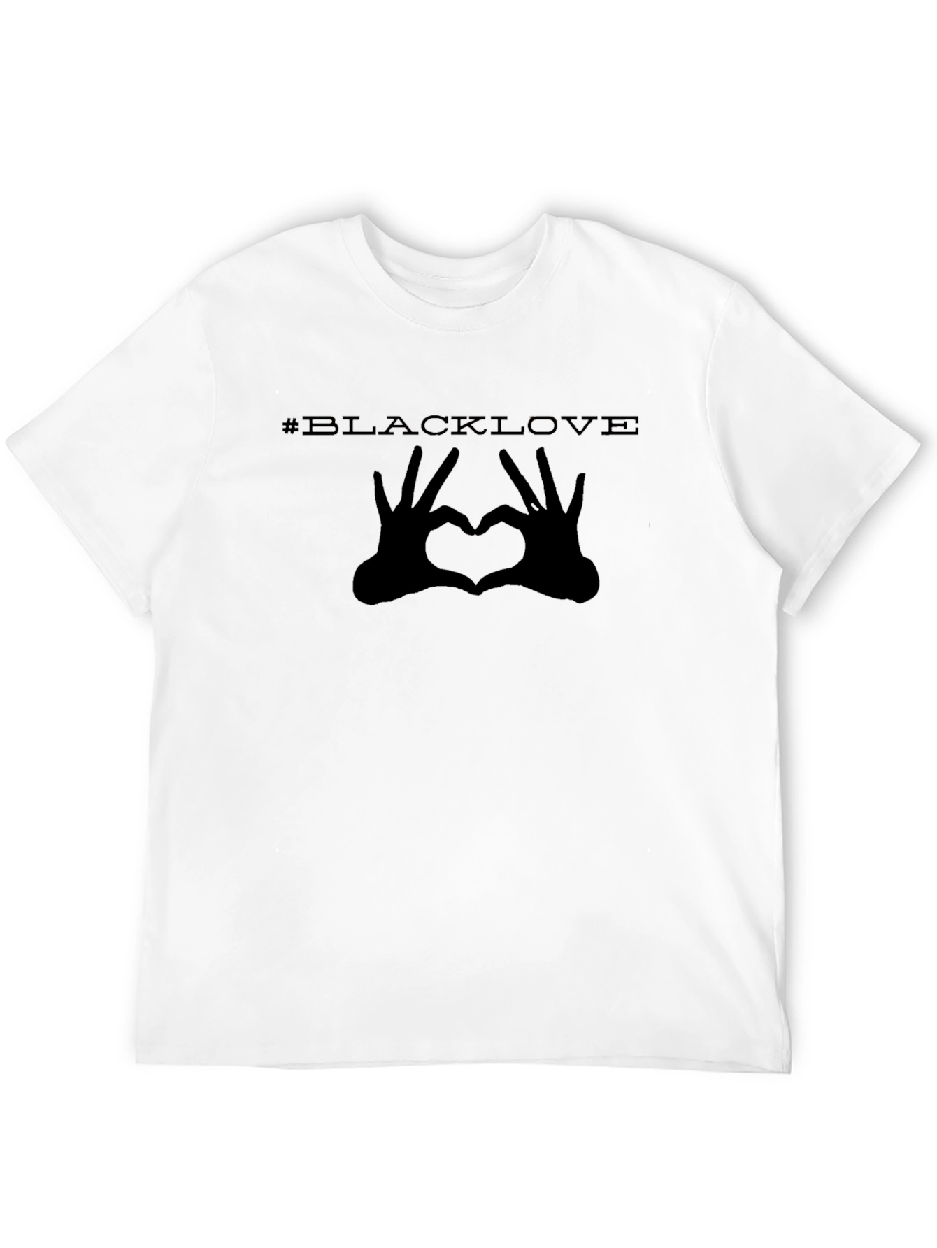 #BlackLove Heart Hands Graphic Tee - Black