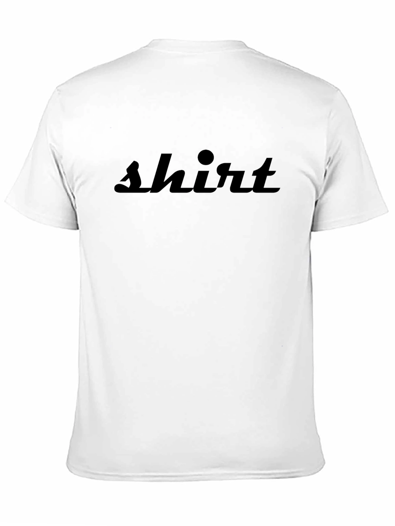 Black Shirt Graphic Tee - Minimalist Style