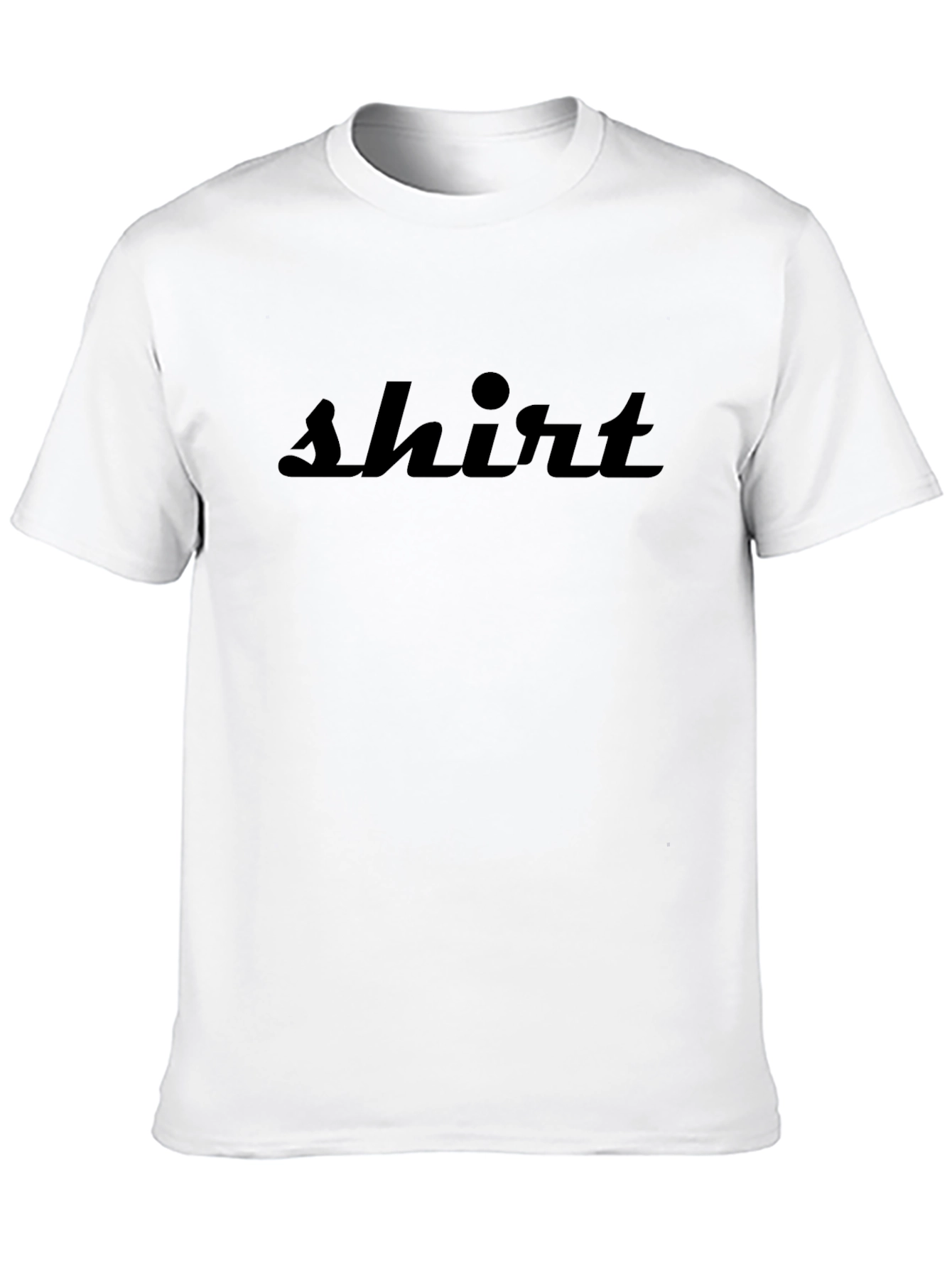 Black Shirt Graphic Tee - Minimalist Style