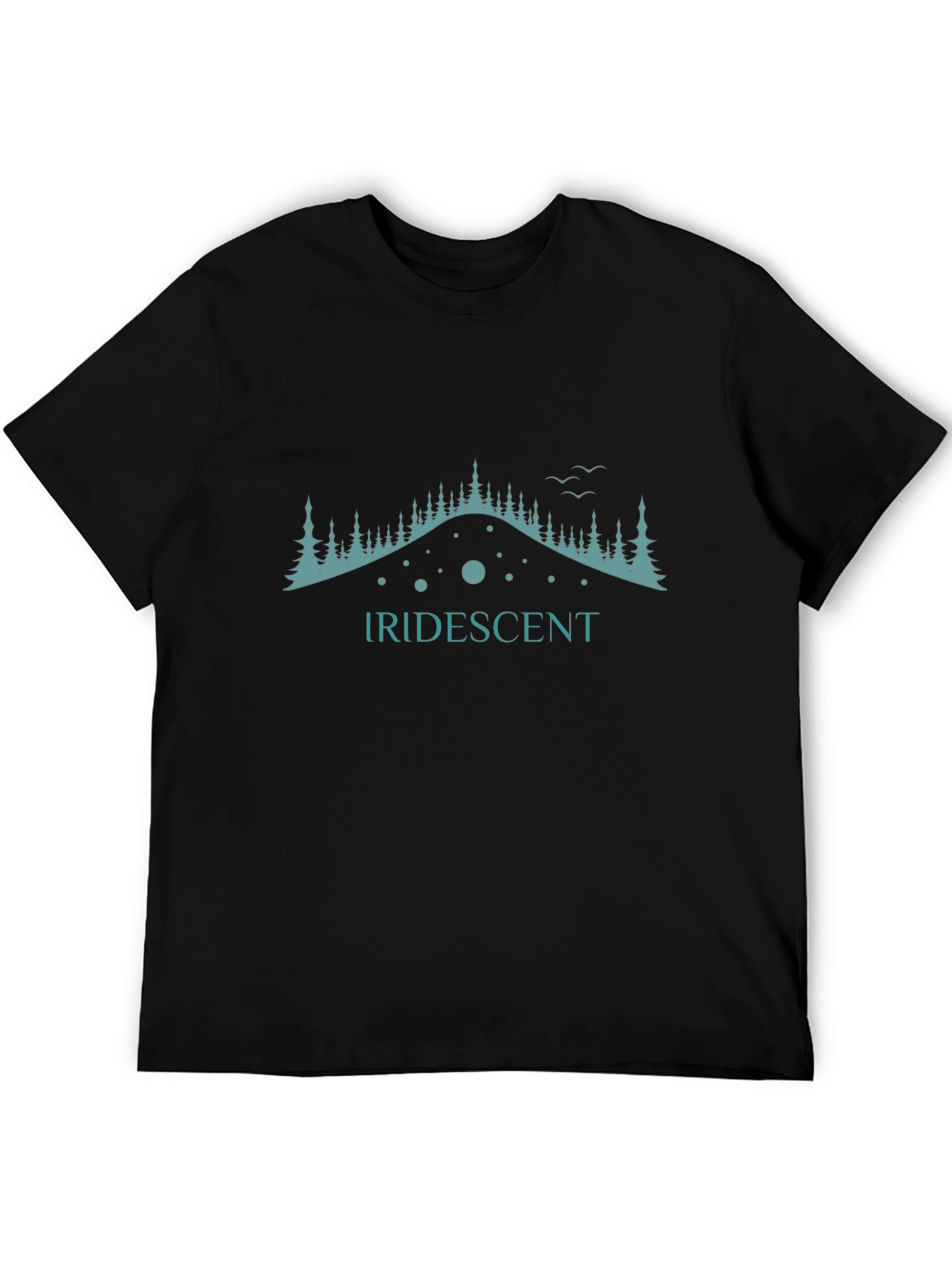 Iridescent Graphic Tee - Mountain Design