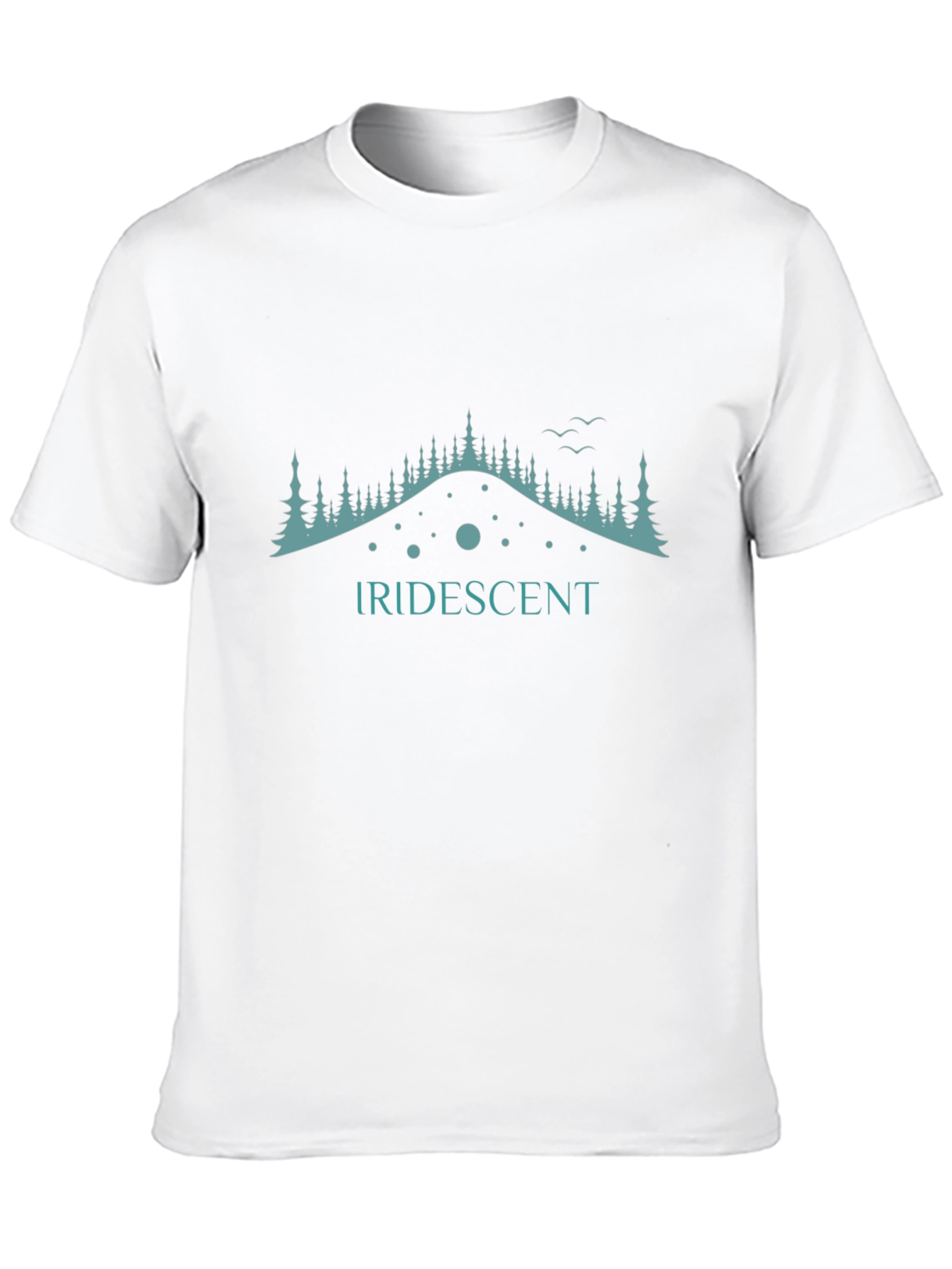 Iridescent Graphic Tee - Mountain Design