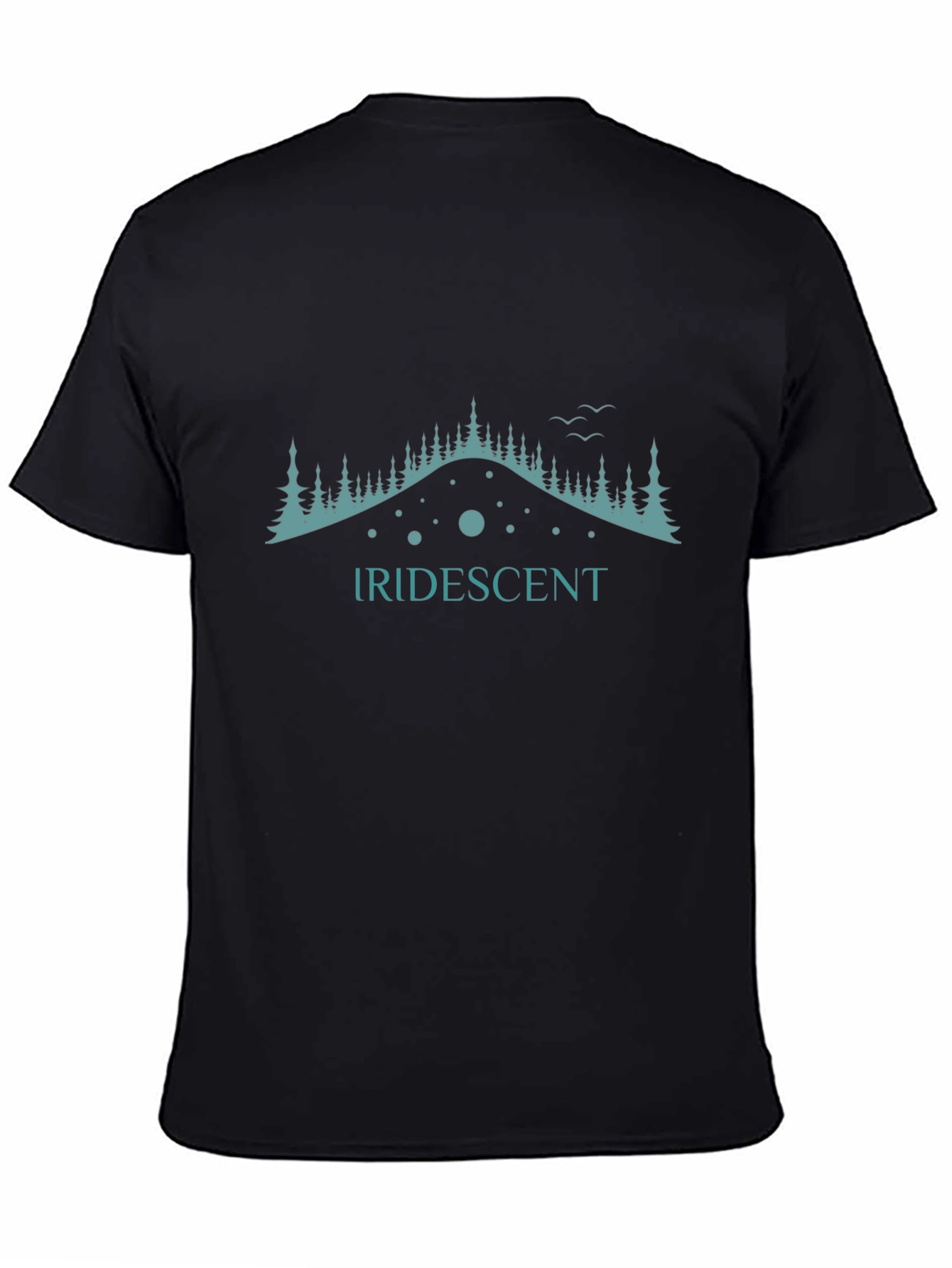 Iridescent Graphic Tee - Mountain Design