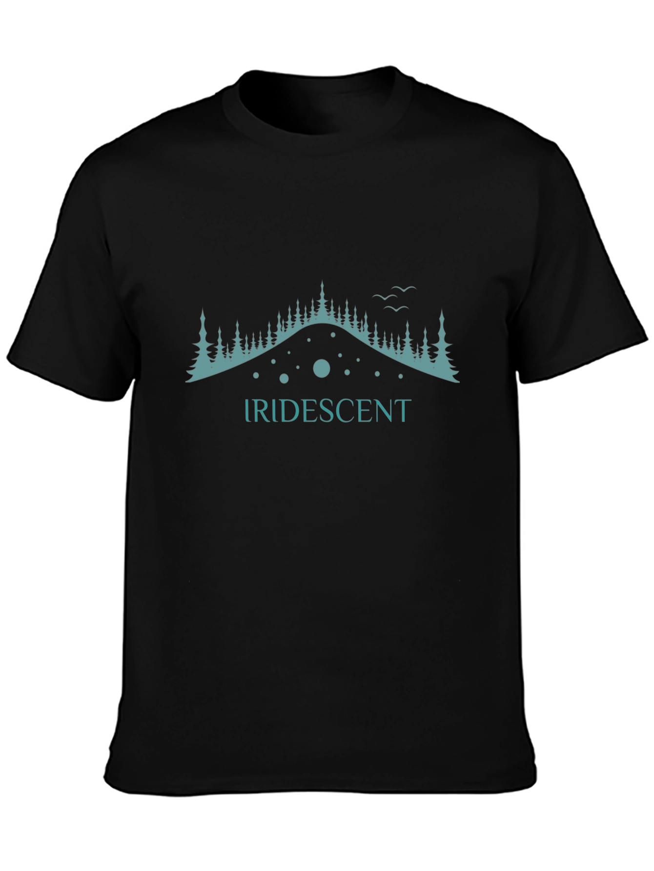 Iridescent Graphic Tee - Mountain Design