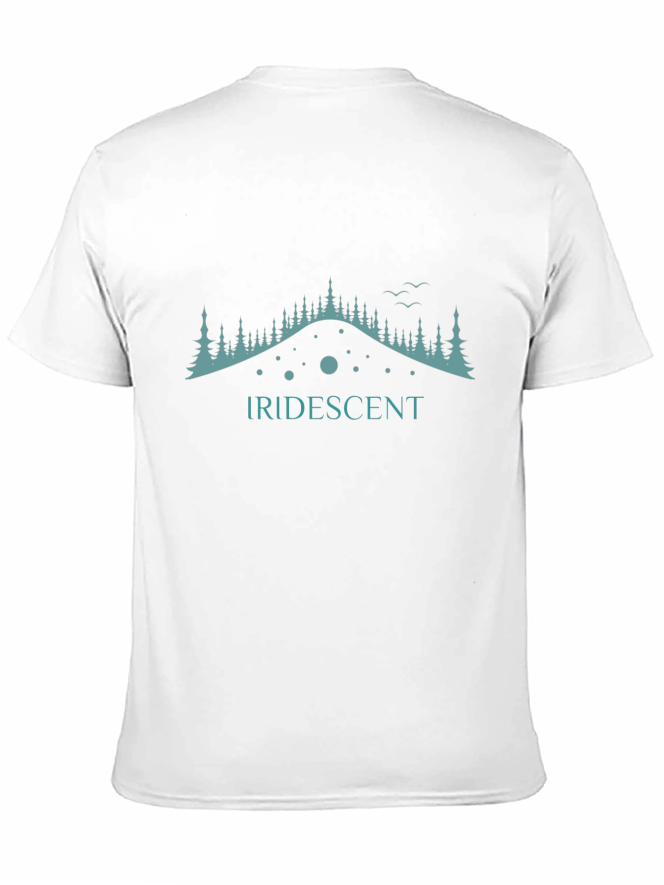 Iridescent Graphic Tee - Mountain Design