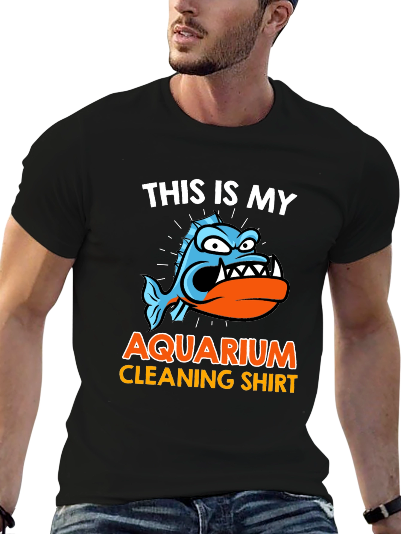 Aquarium Cleaning T-Shirt - Funny Fish Keeper Tee