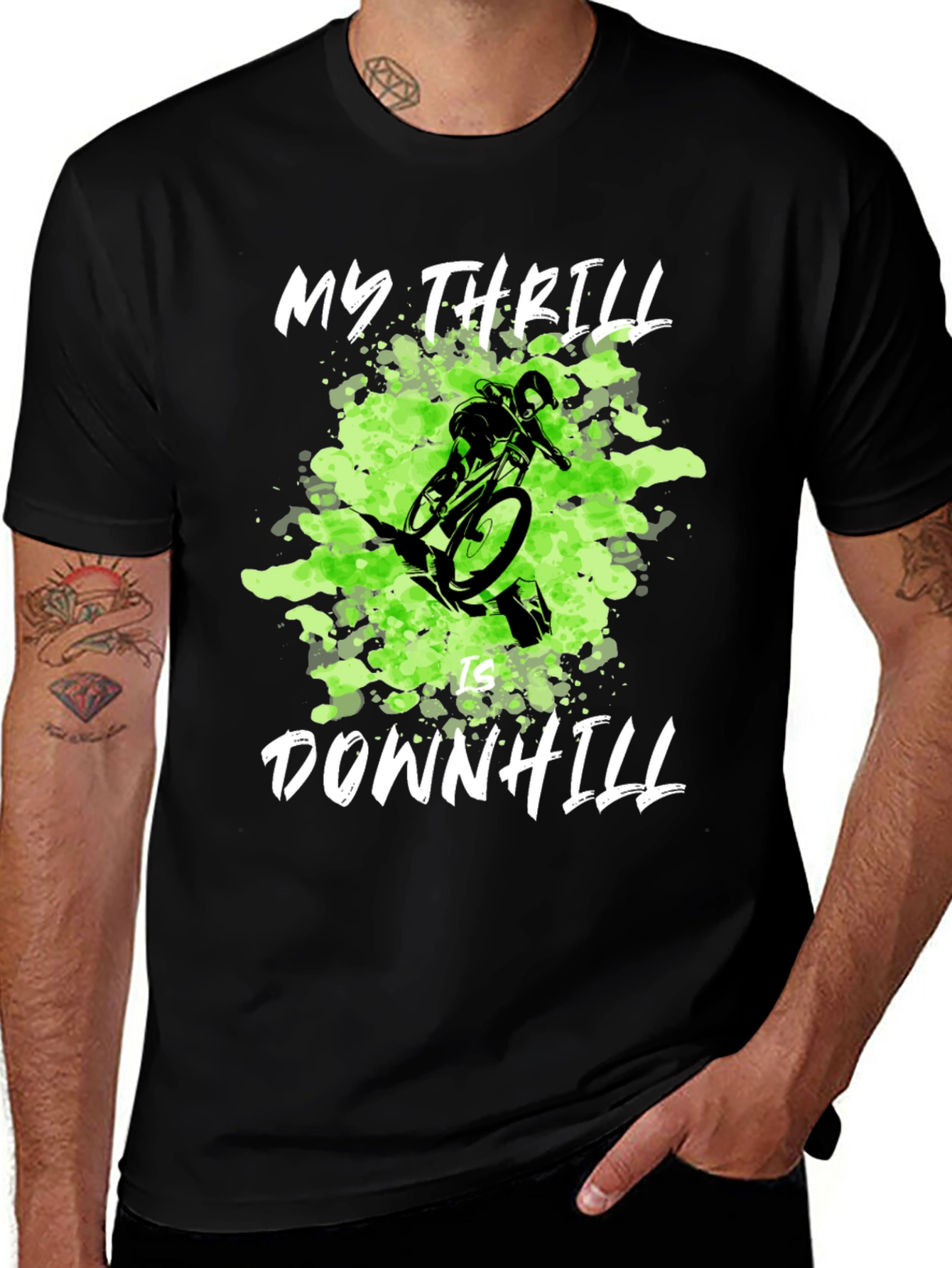 My Thrill is Downhill Mountain Biking T-Shirt