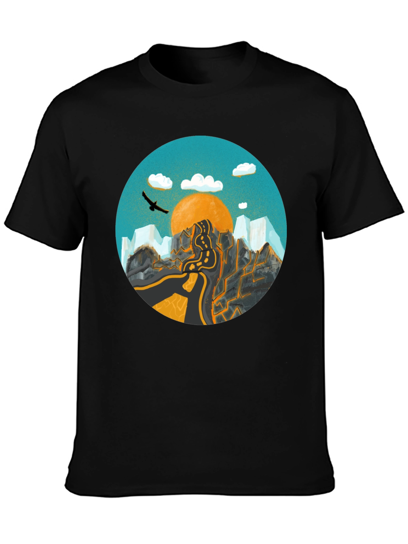 Mountain Road Graphic Tee - Adventure Awaits