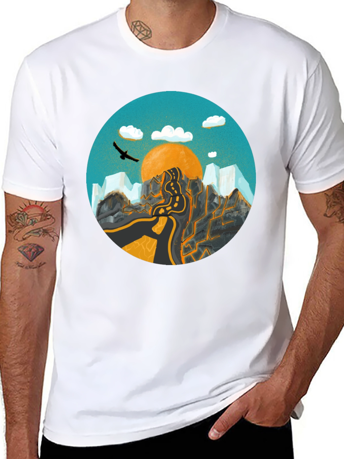 Mountain Road Graphic Tee - Adventure Awaits