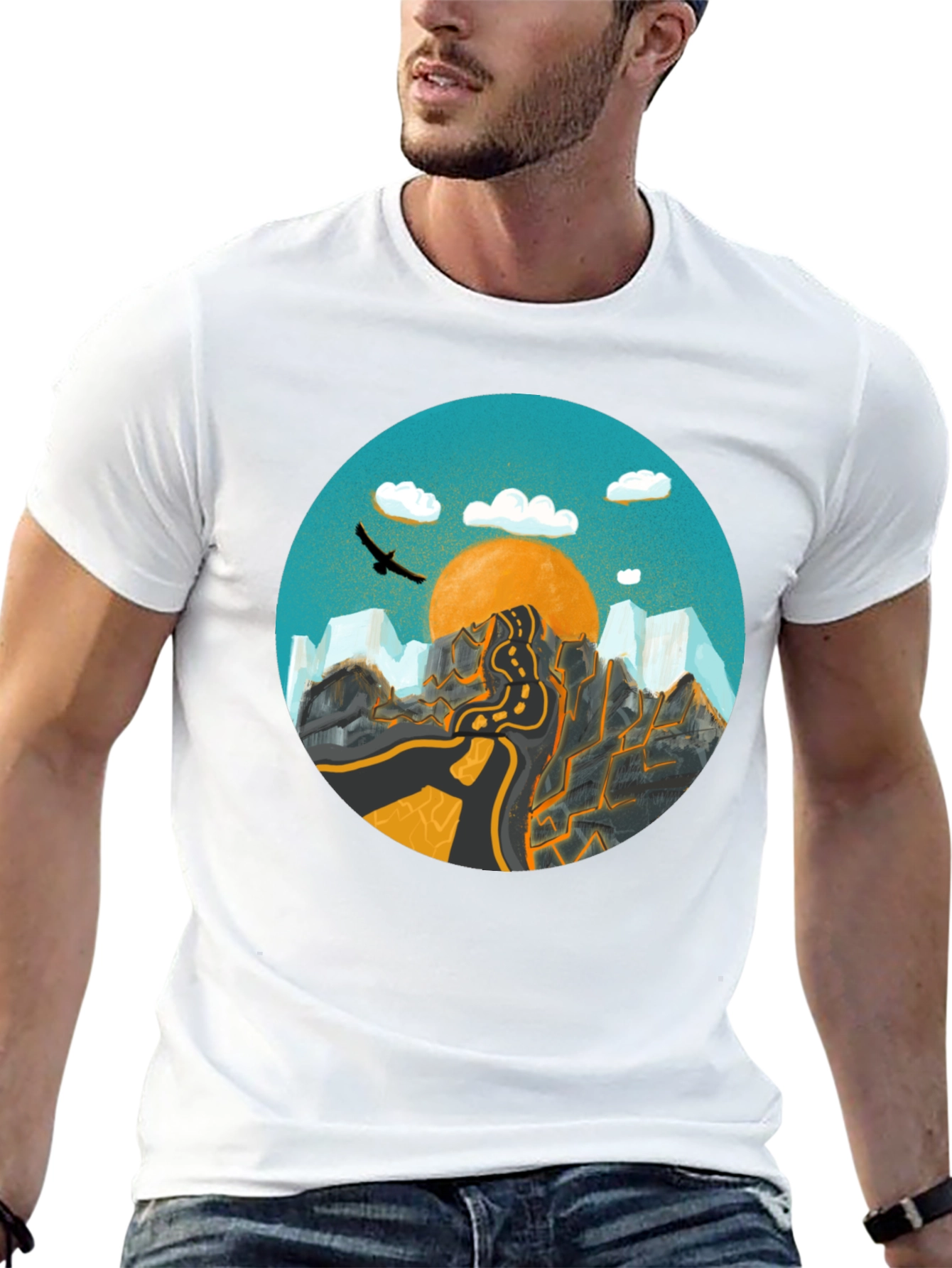 Mountain Road Graphic Tee - Adventure Awaits