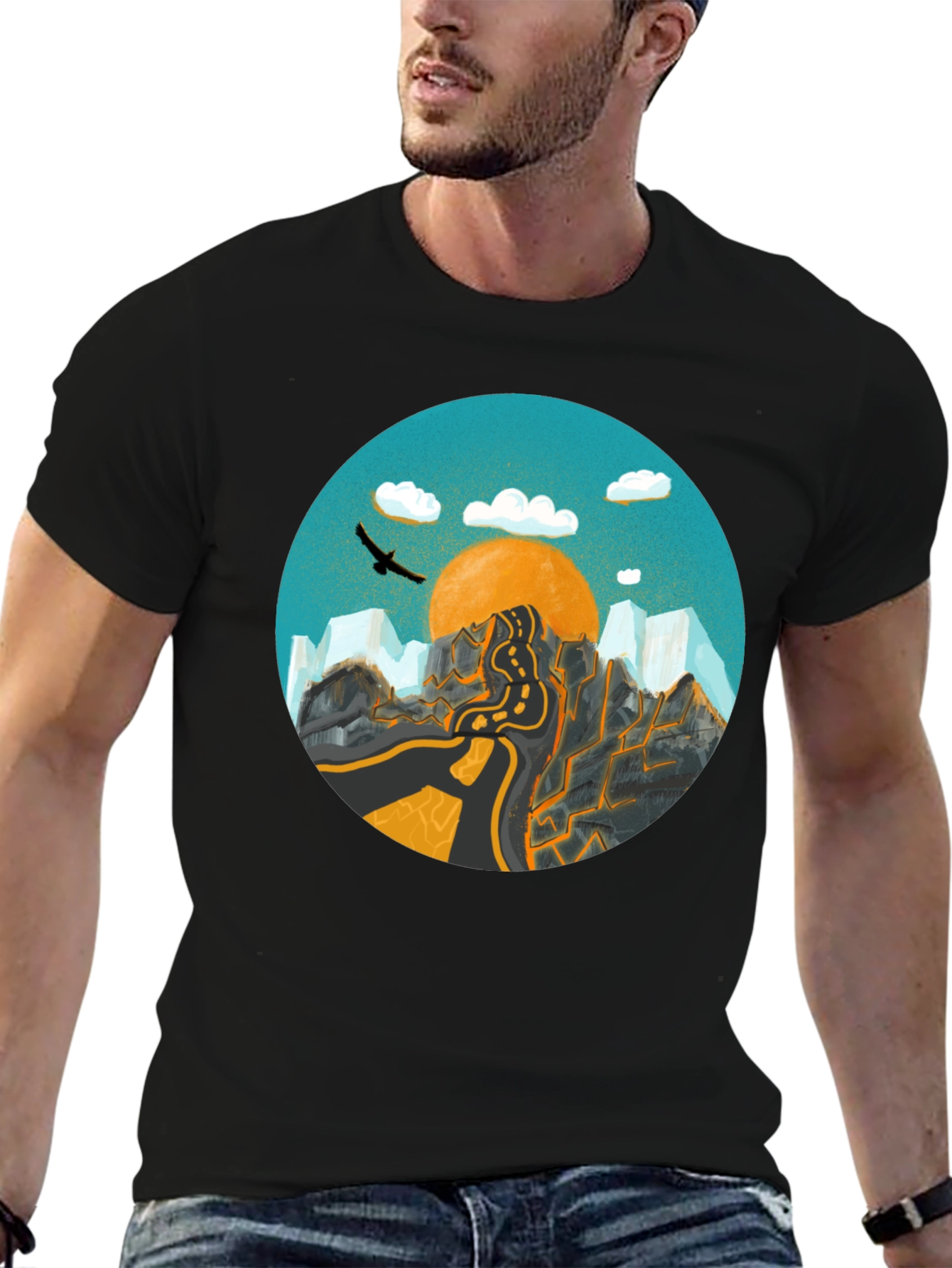 Mountain Road Graphic Tee - Adventure Awaits