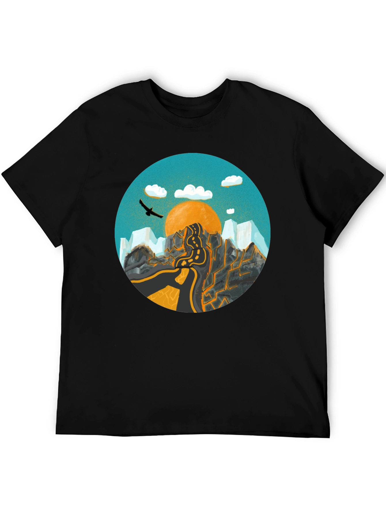 Mountain Road Graphic Tee - Adventure Awaits