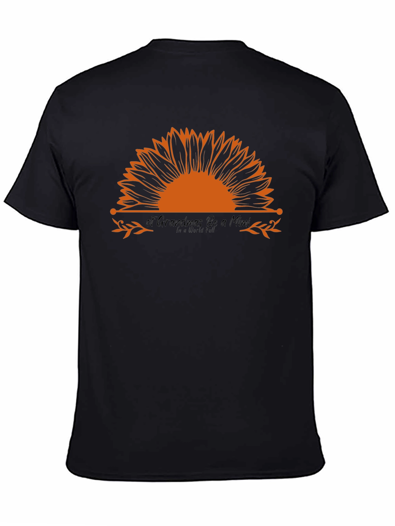 Sunflower Mimi Graphic Tee - Soft Black Cotton
