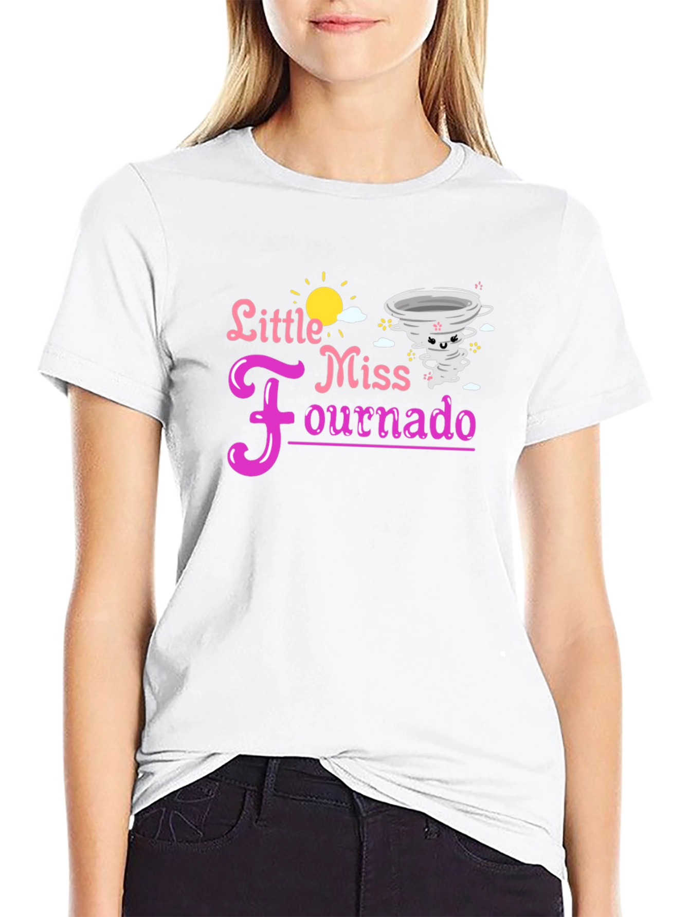 Little Miss Fournado Black Tee