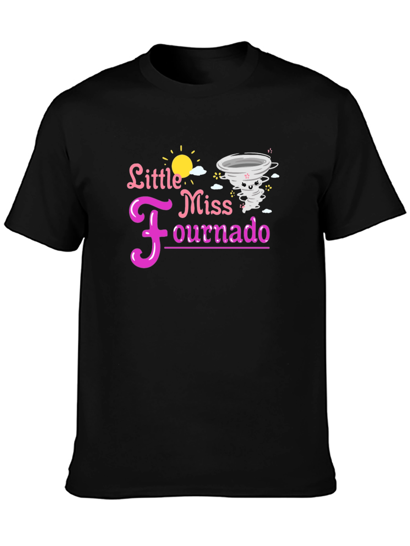 Little Miss Fournado Black Tee