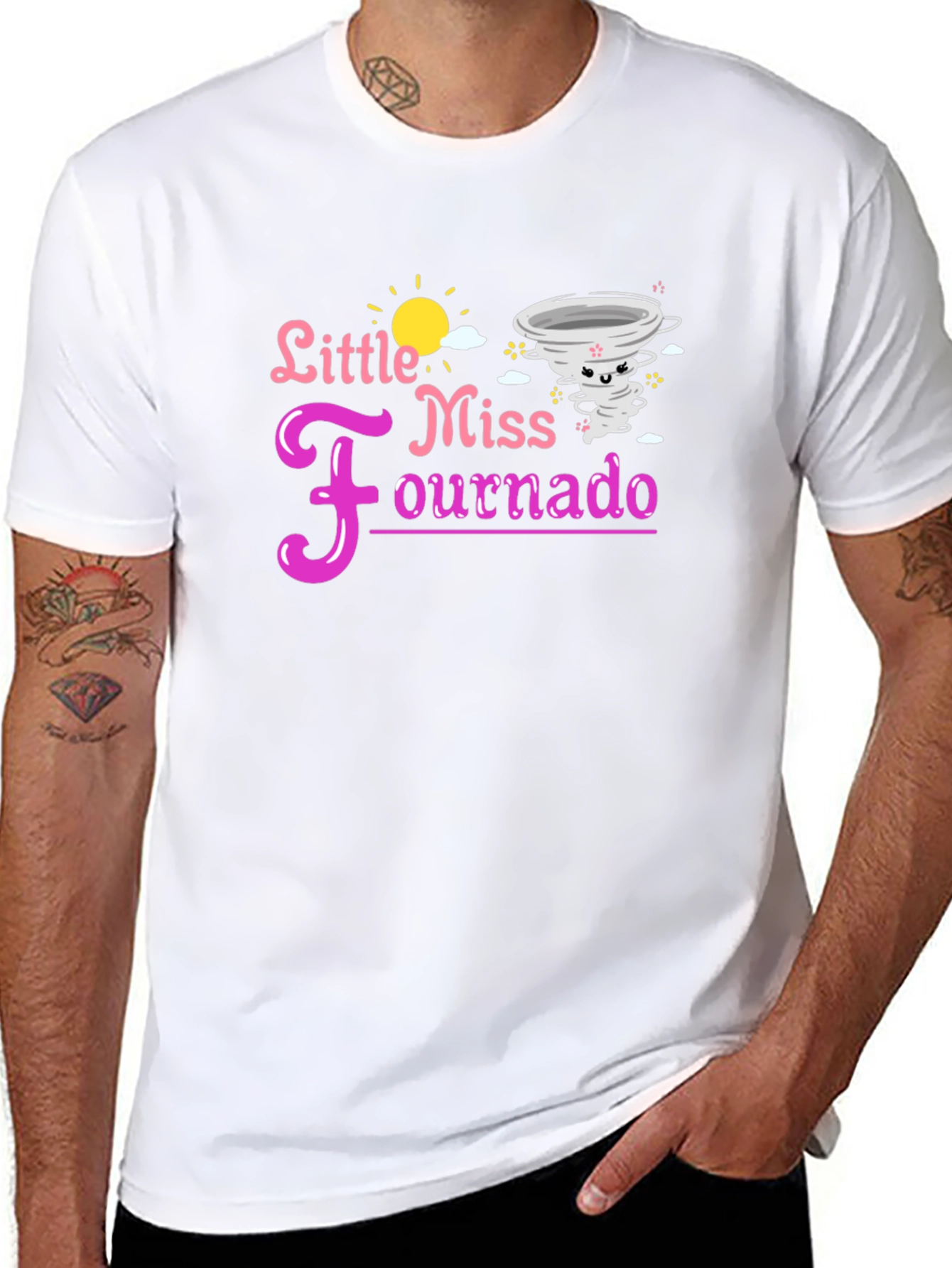 Little Miss Fournado Black Tee