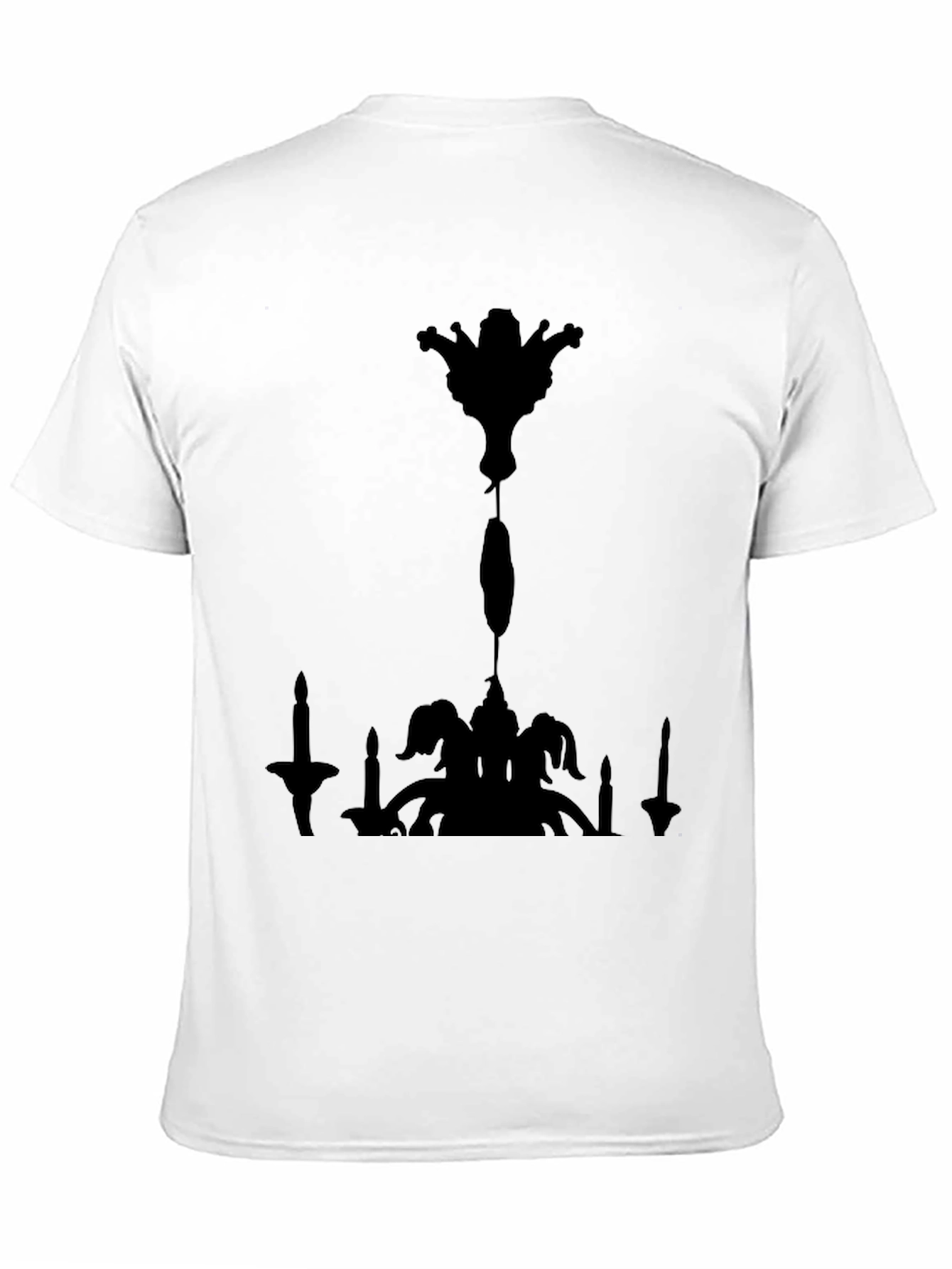 Chandelier Silhouette Graphic Tee - Mens Black T-Shirt