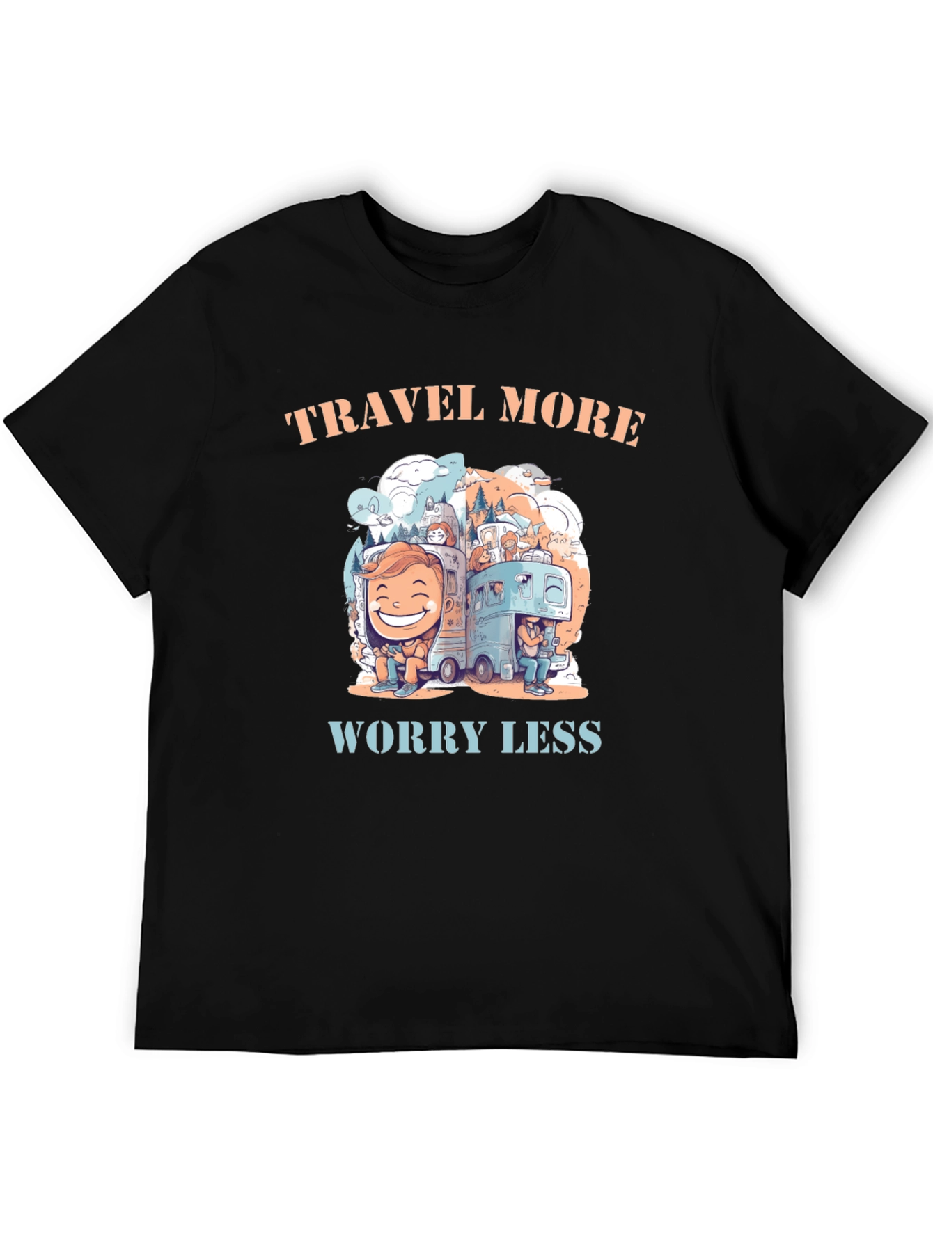 Travel More Worry Less Graphic Tee