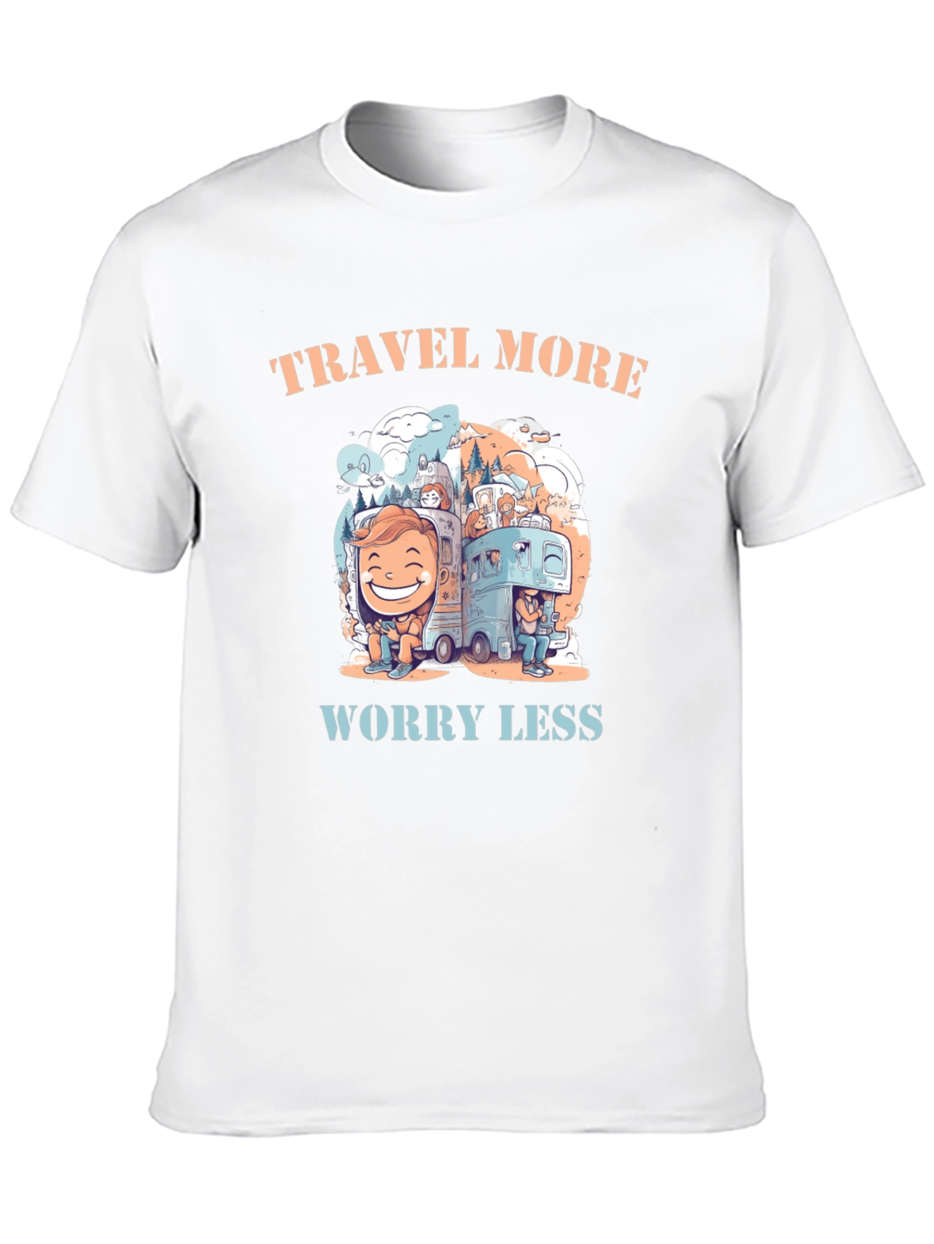 Travel More Worry Less Graphic Tee