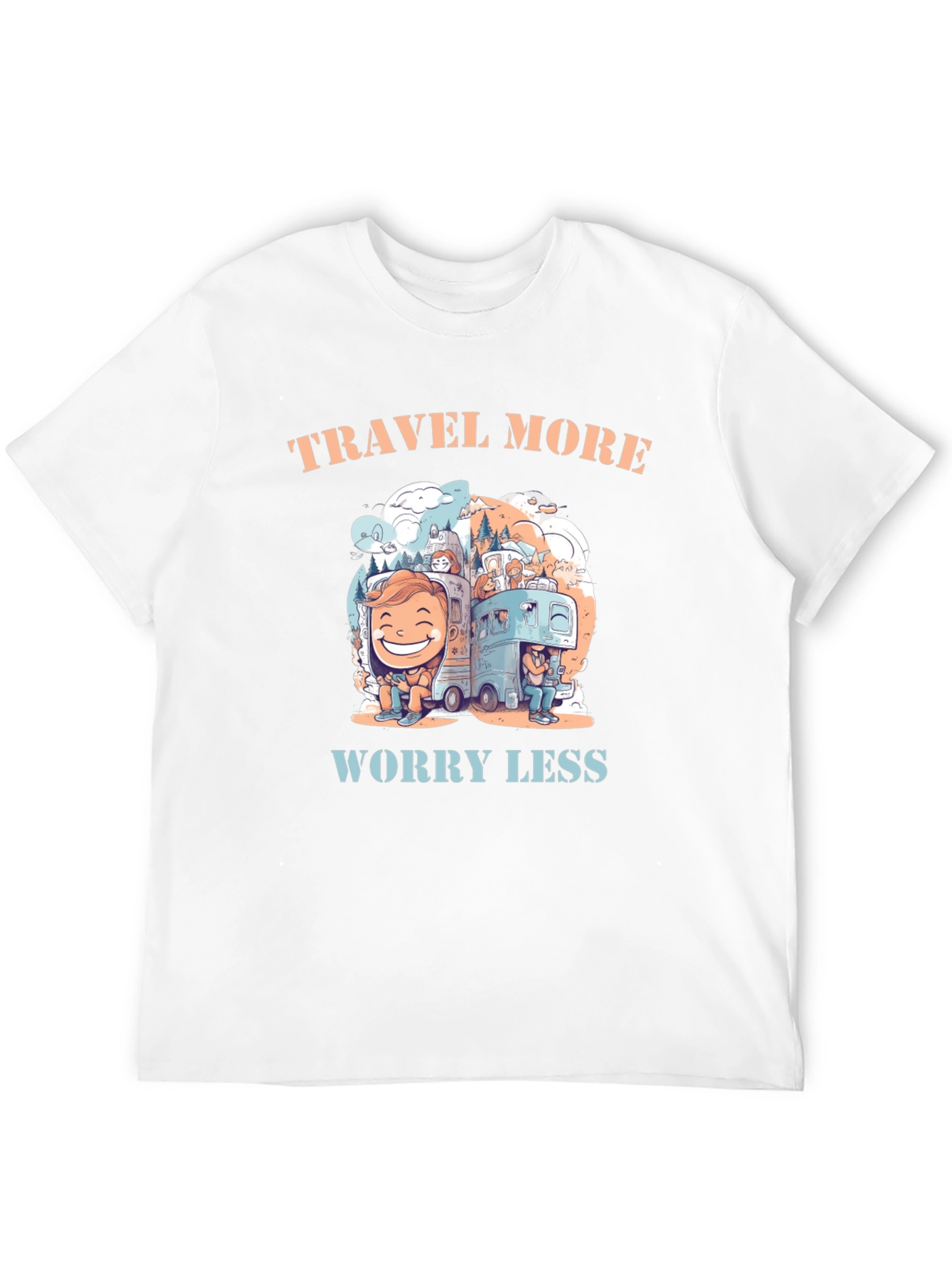 Travel More Worry Less Graphic Tee