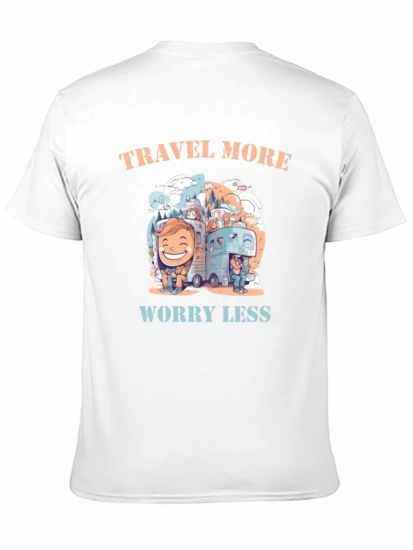 Travel More Worry Less Graphic Tee