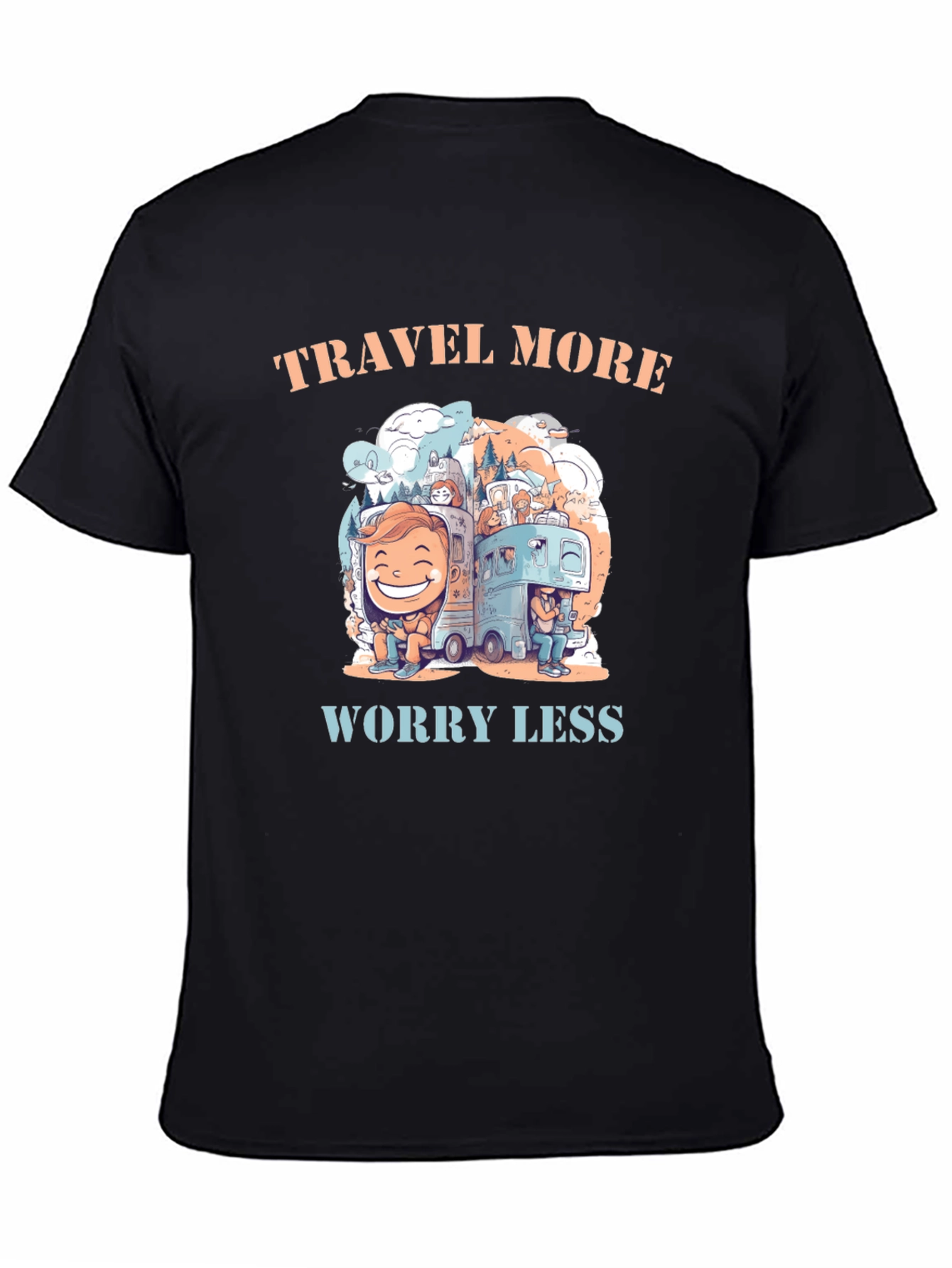Travel More Worry Less Graphic Tee