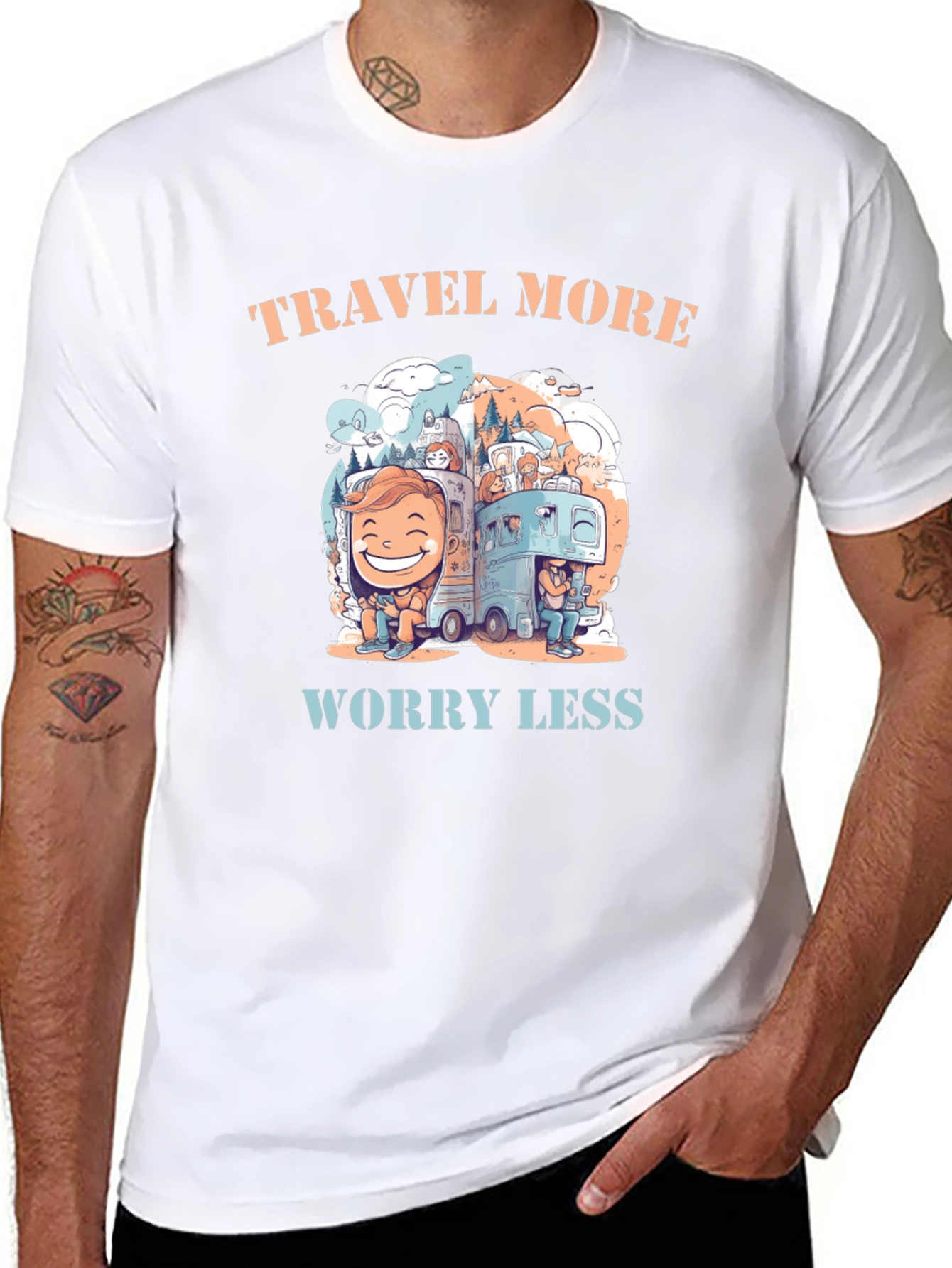 Travel More Worry Less Graphic Tee