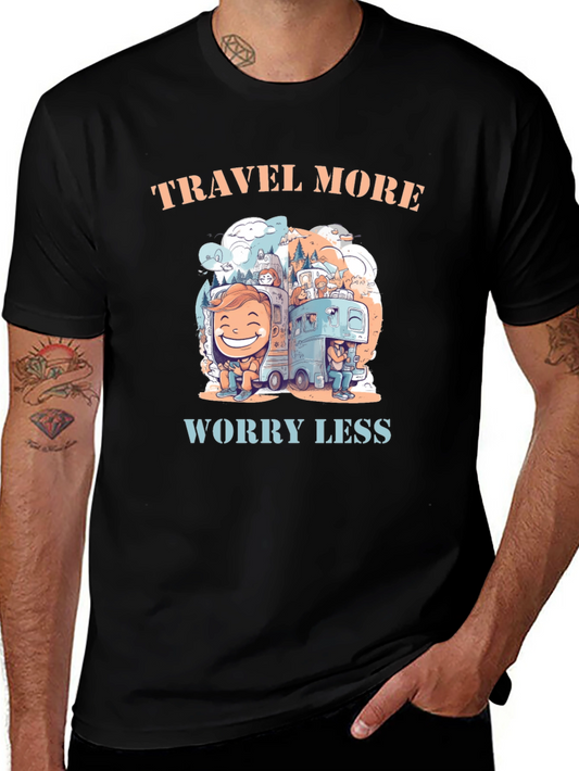 Travel More Worry Less Graphic Tee