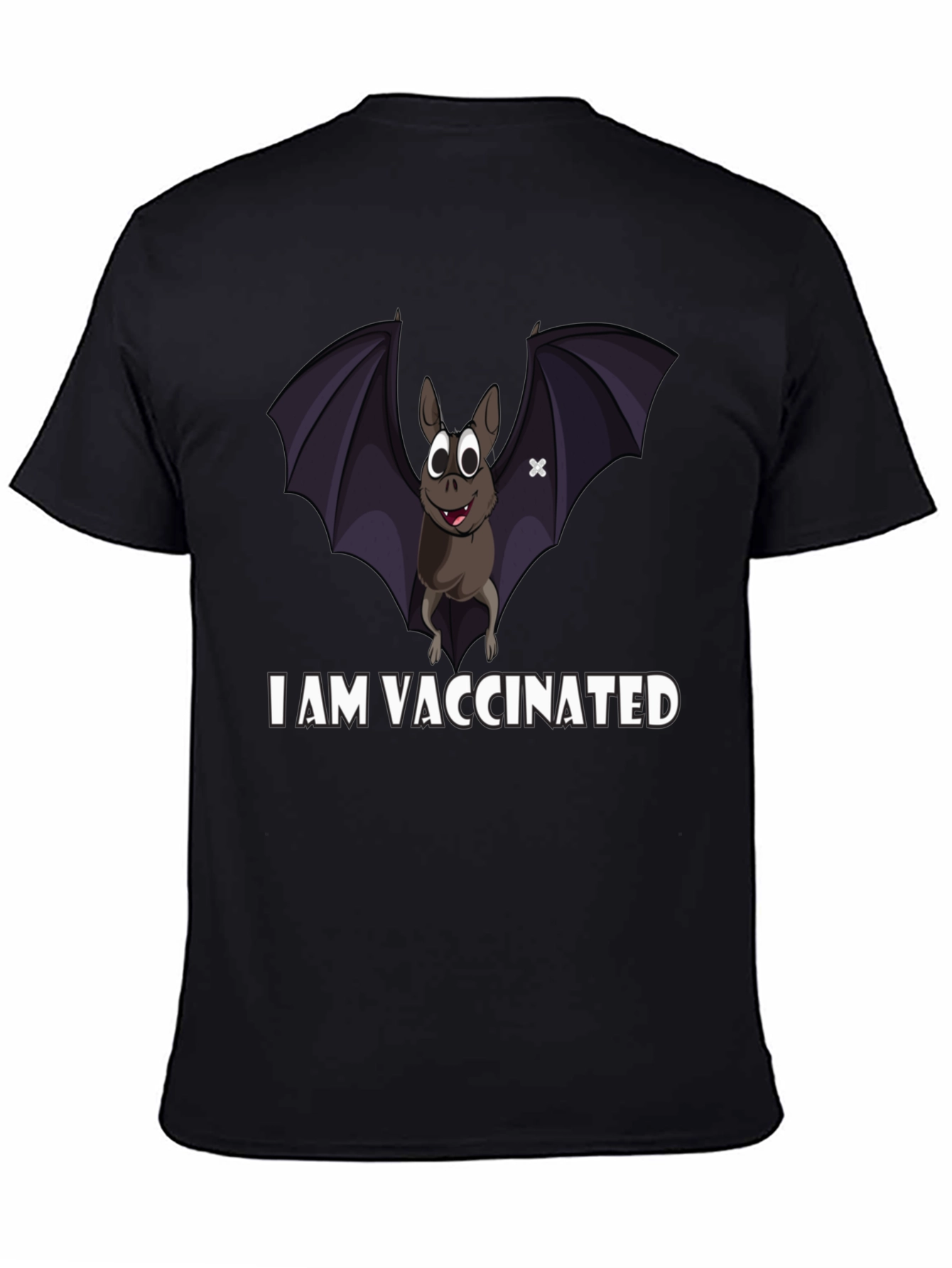 Vaccinated Bat T-Shirt: Protect Yourself & Others