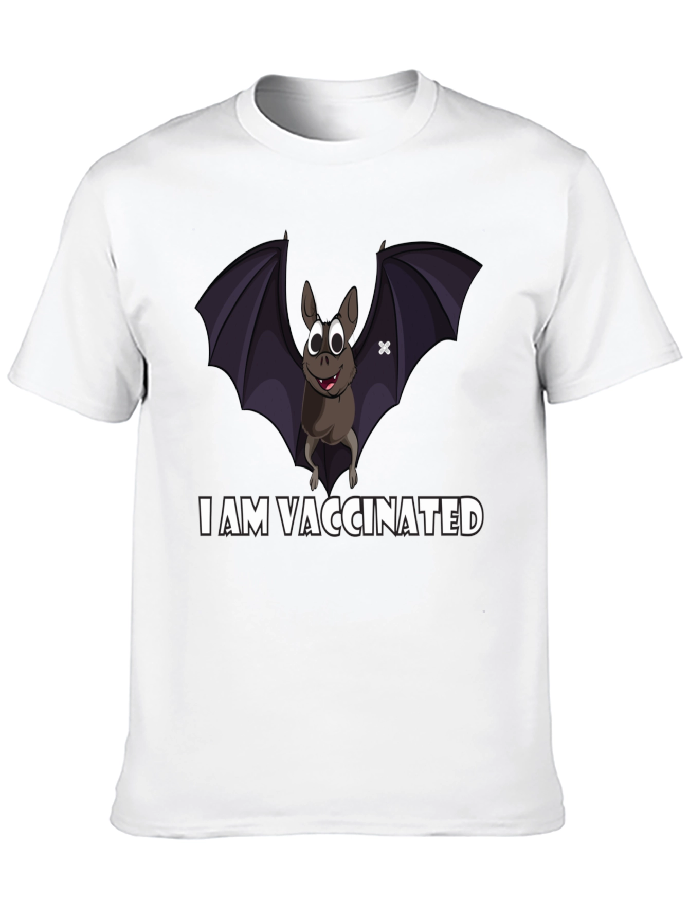 Vaccinated Bat T-Shirt: Protect Yourself & Others