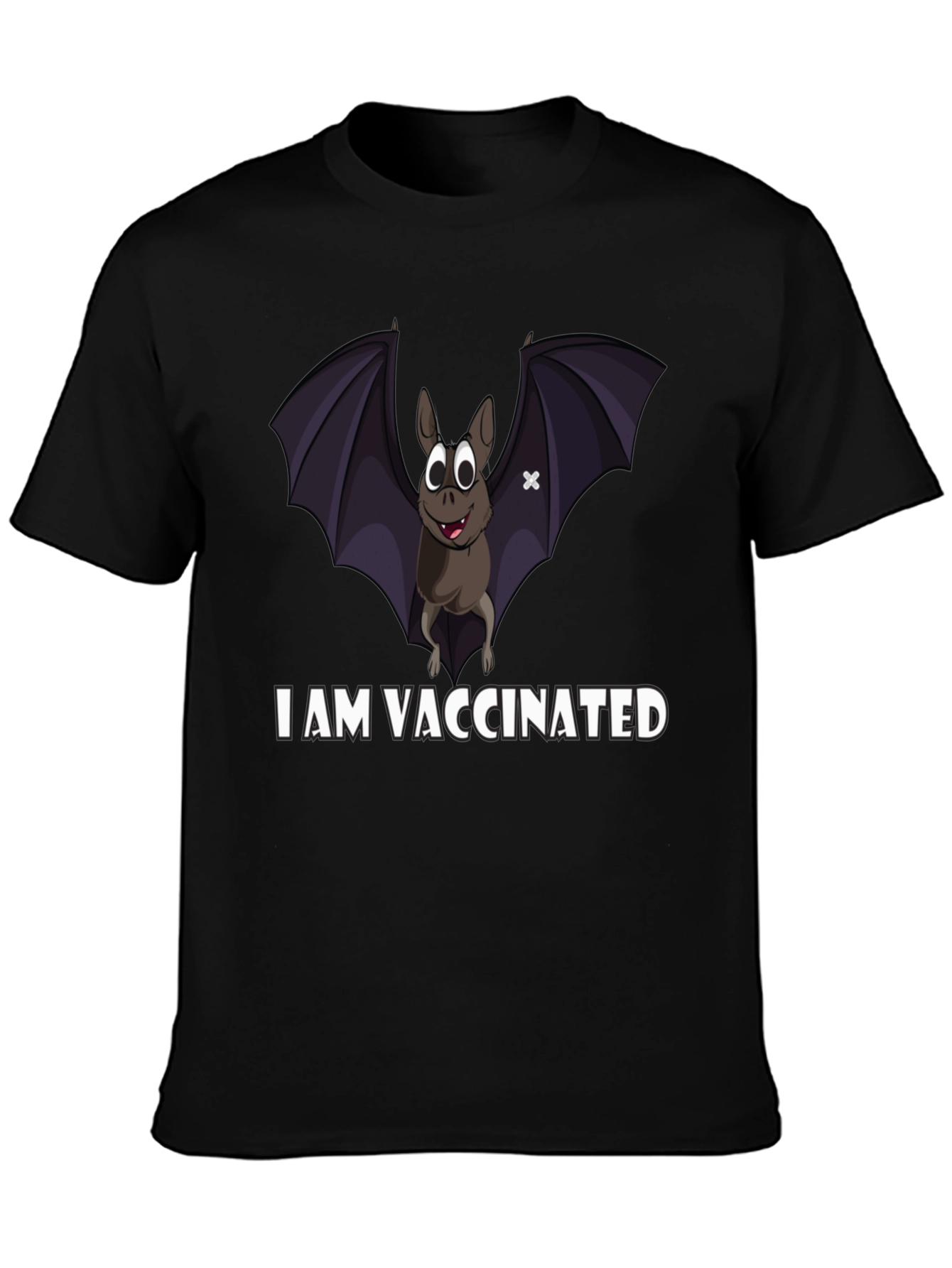Vaccinated Bat T-Shirt: Protect Yourself & Others
