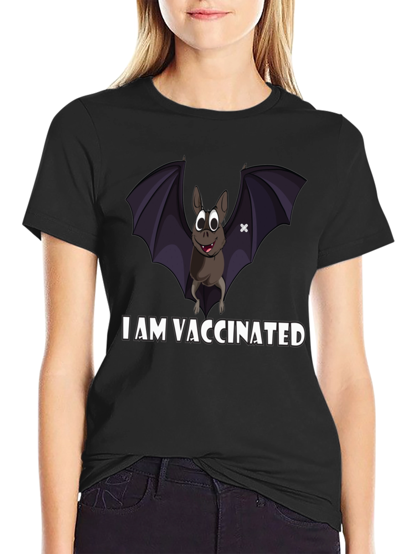 Vaccinated Bat T-Shirt: Protect Yourself & Others