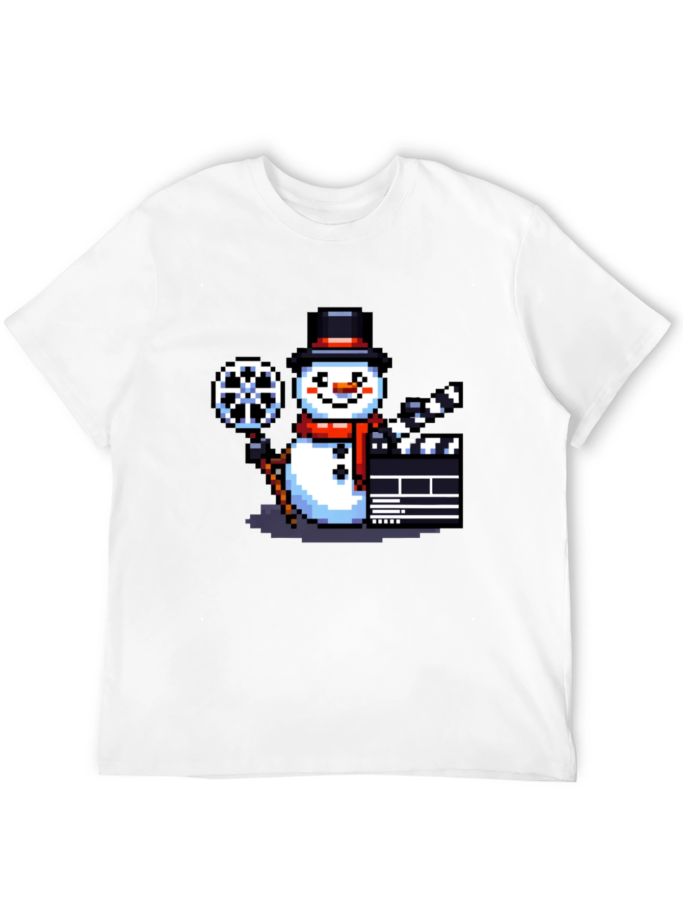 Pixel Snowman Movie T-Shirt