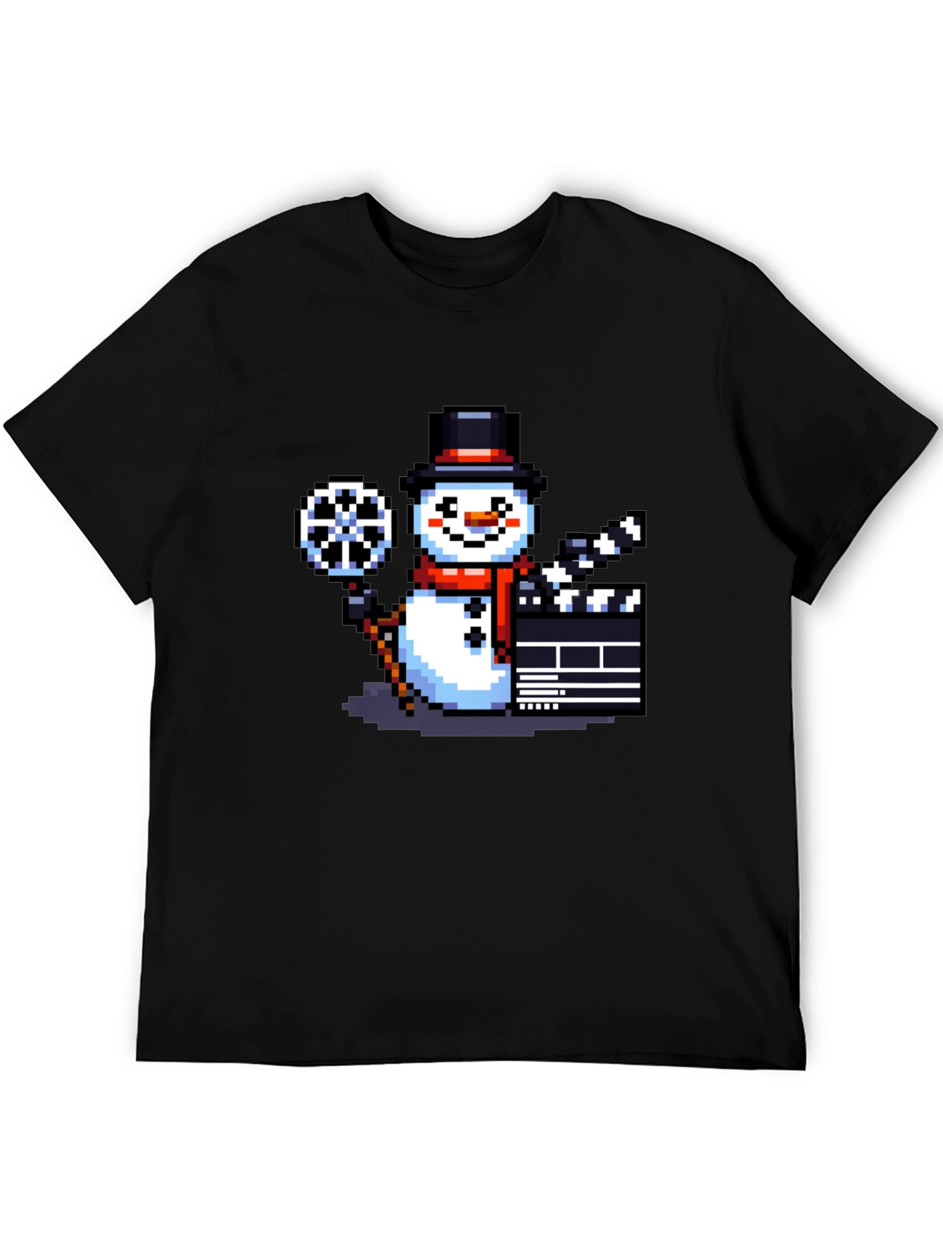 Pixel Snowman Movie T-Shirt