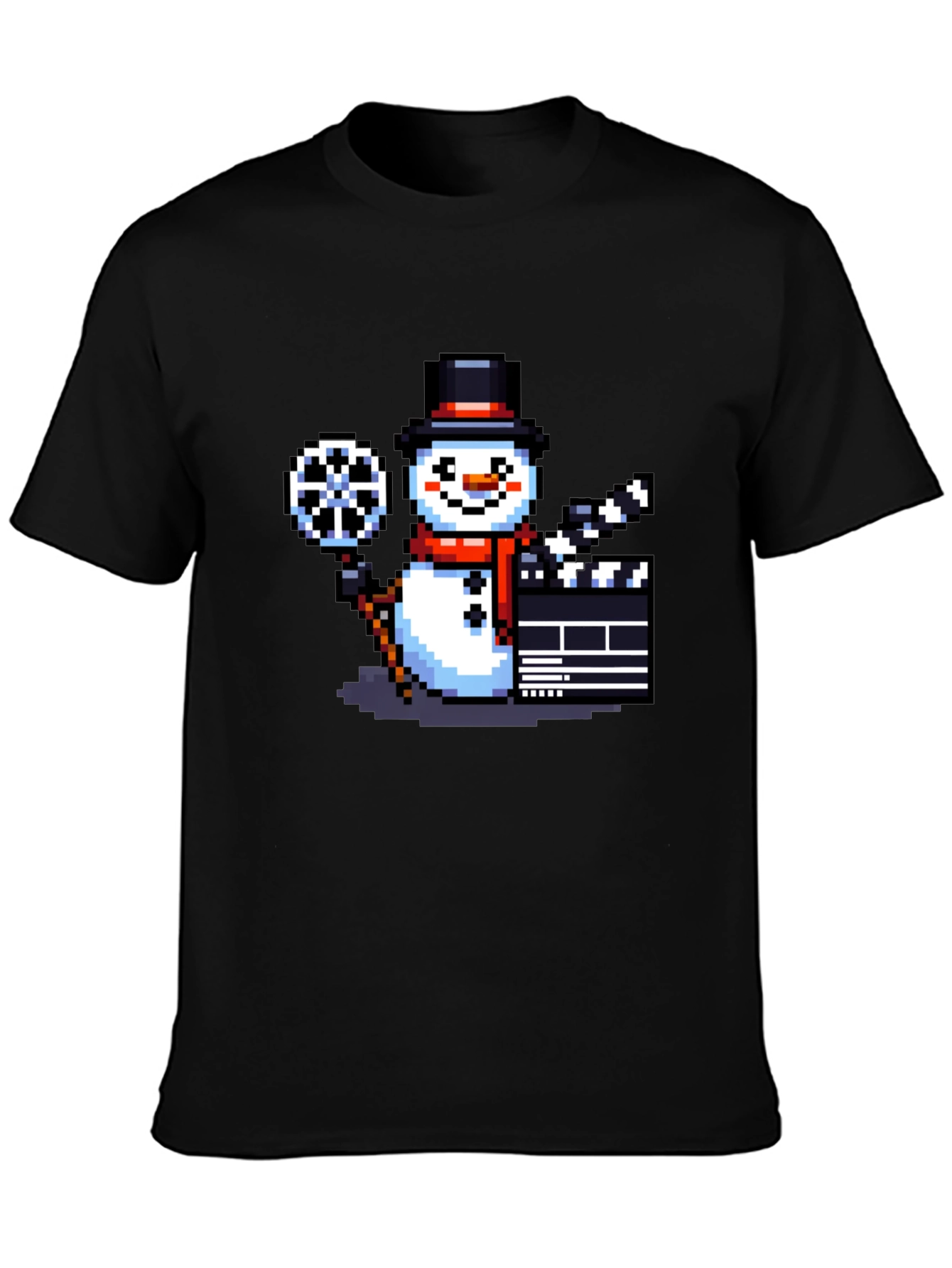 Pixel Snowman Movie T-Shirt