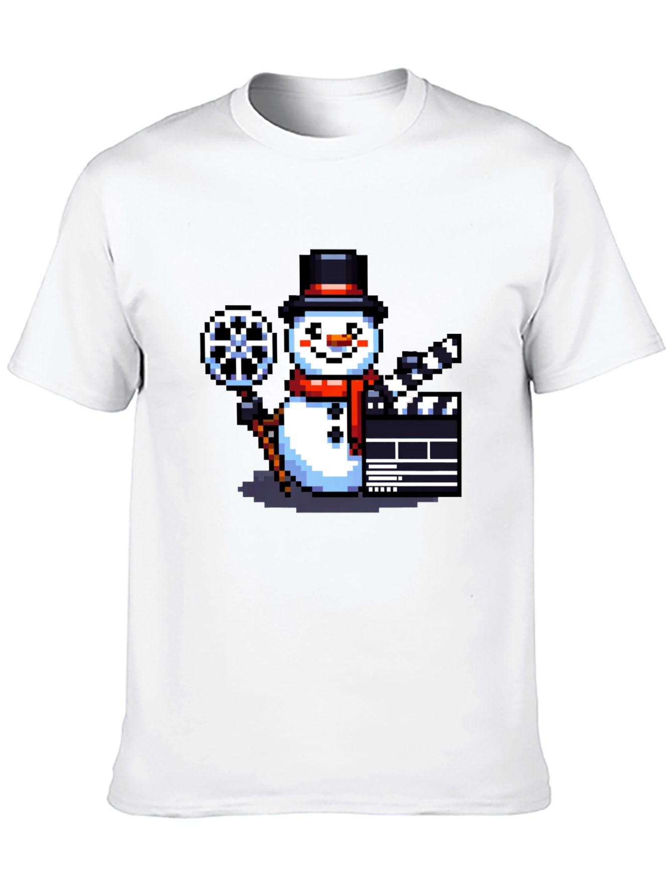 Pixel Snowman Movie T-Shirt