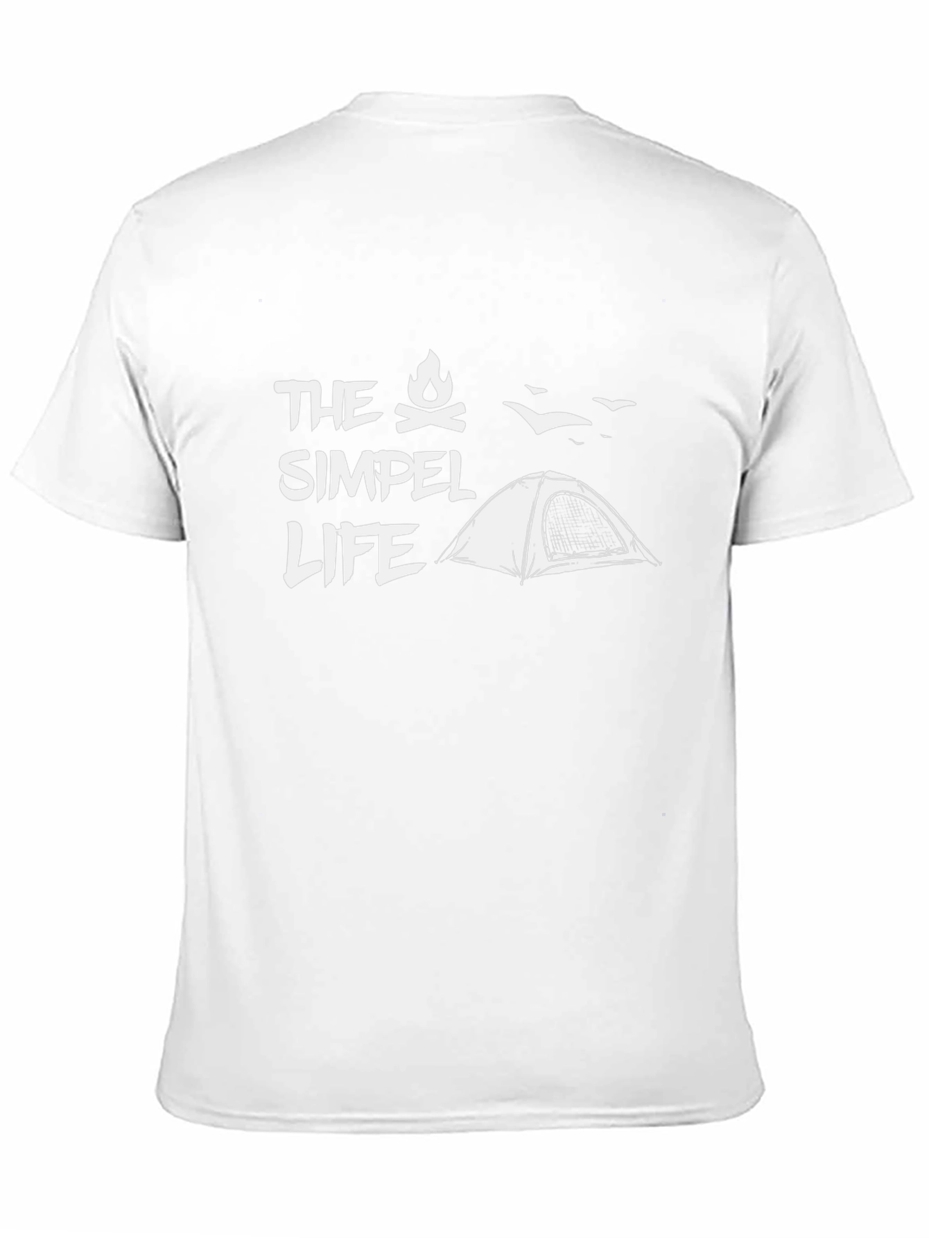 The Simple Life Camping T-Shirt - Black