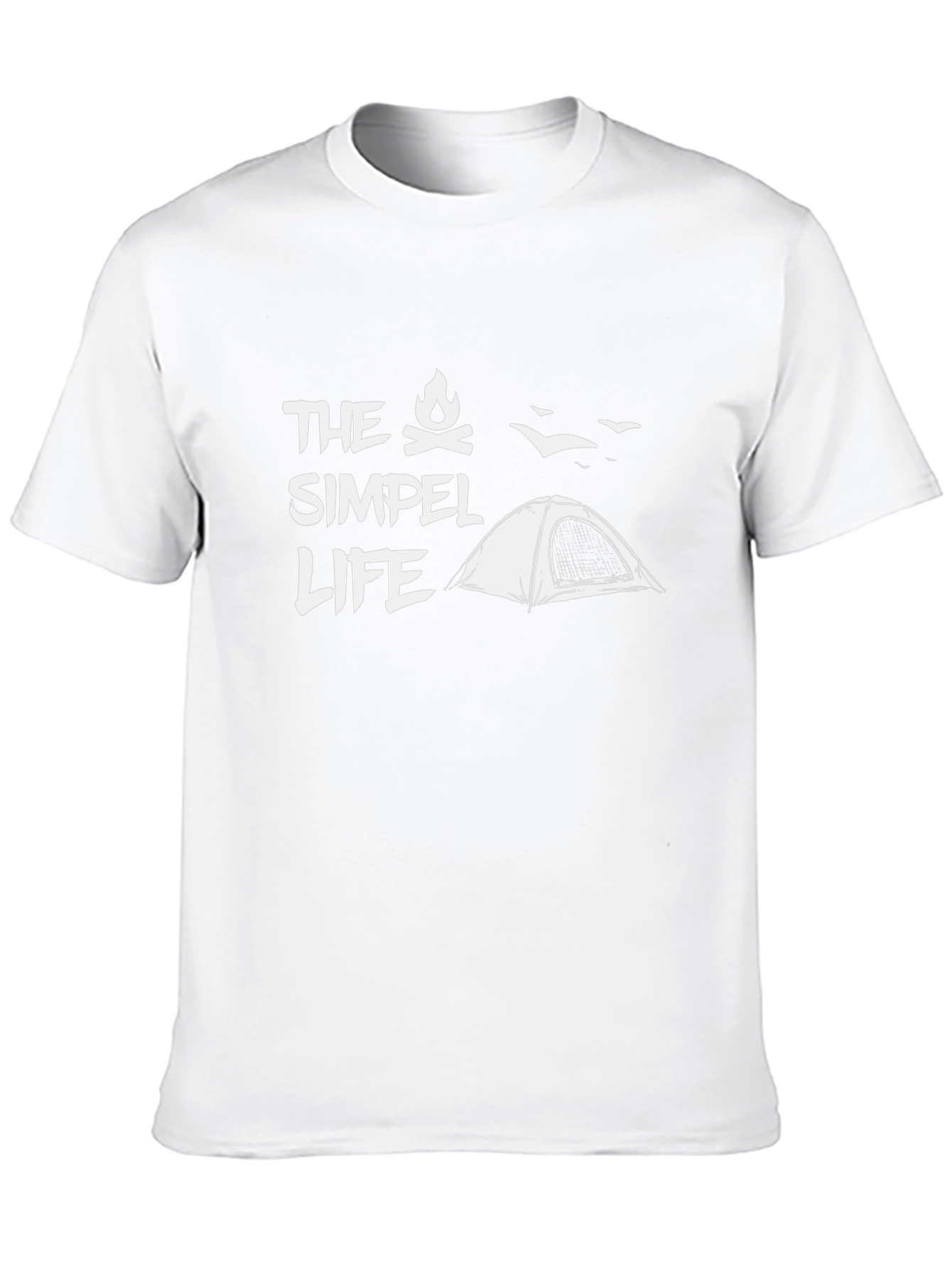 The Simple Life Camping T-Shirt - Black
