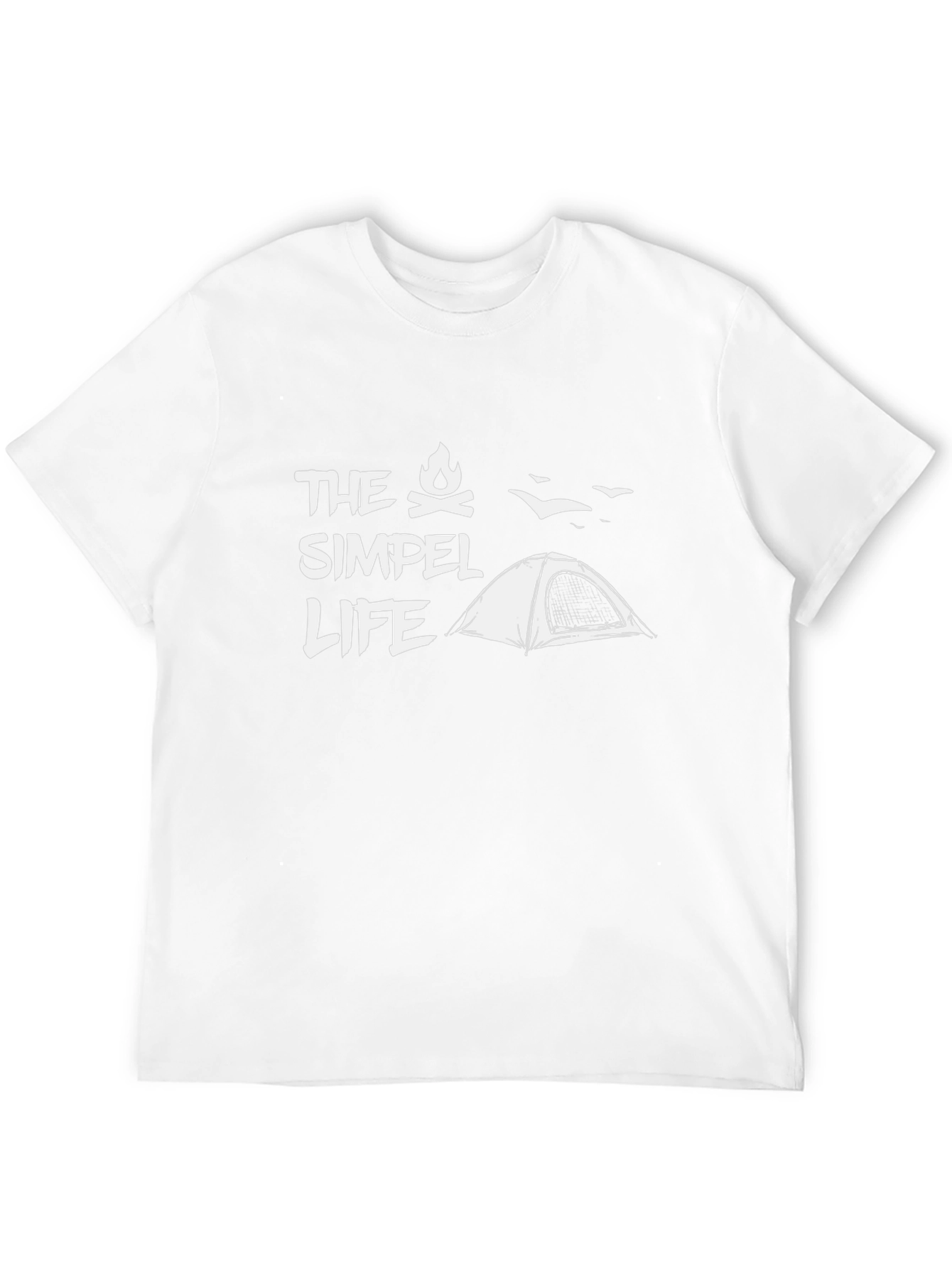 The Simple Life Camping T-Shirt - Black