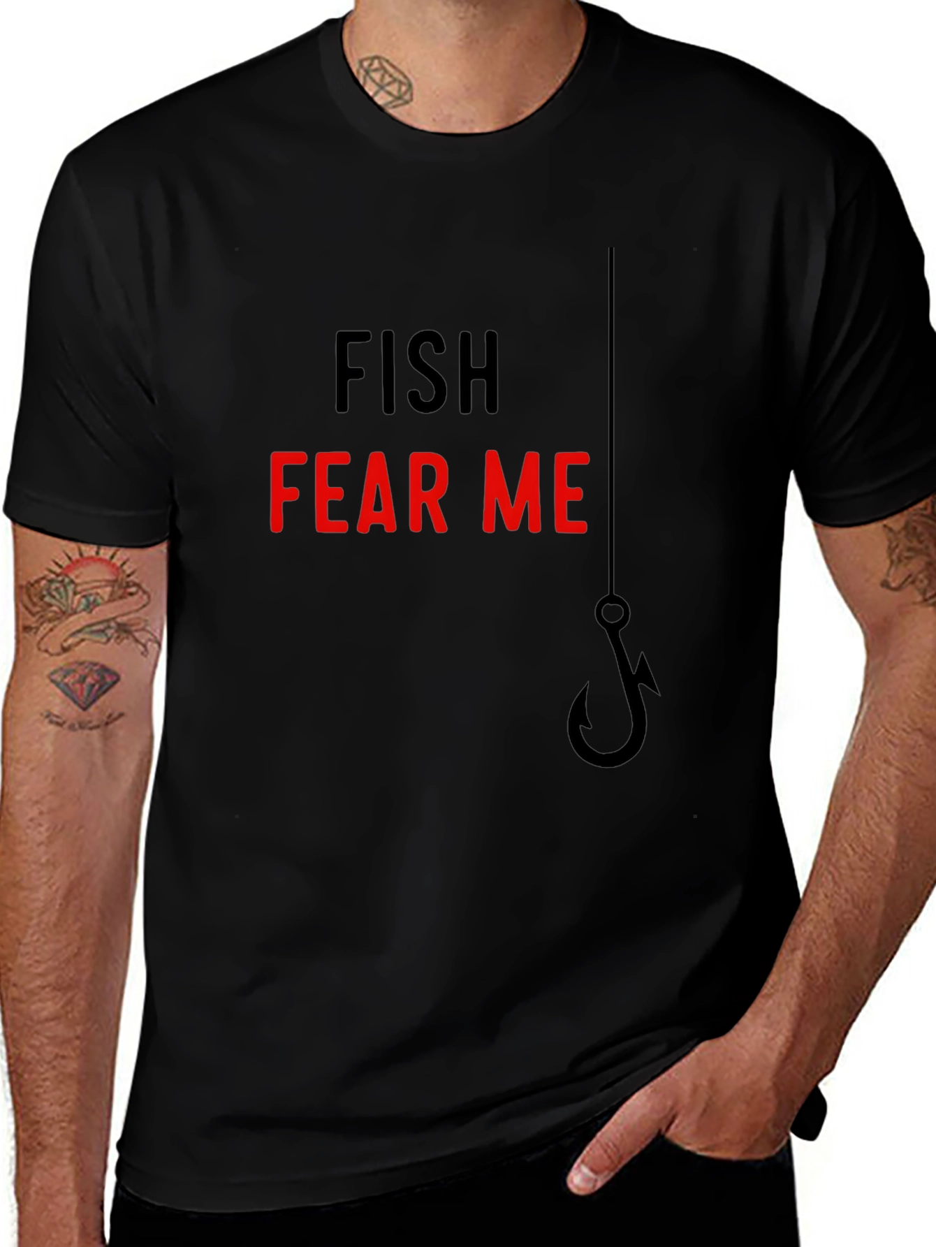 Fish Fear Me T-Shirt - Angler Humor Tee