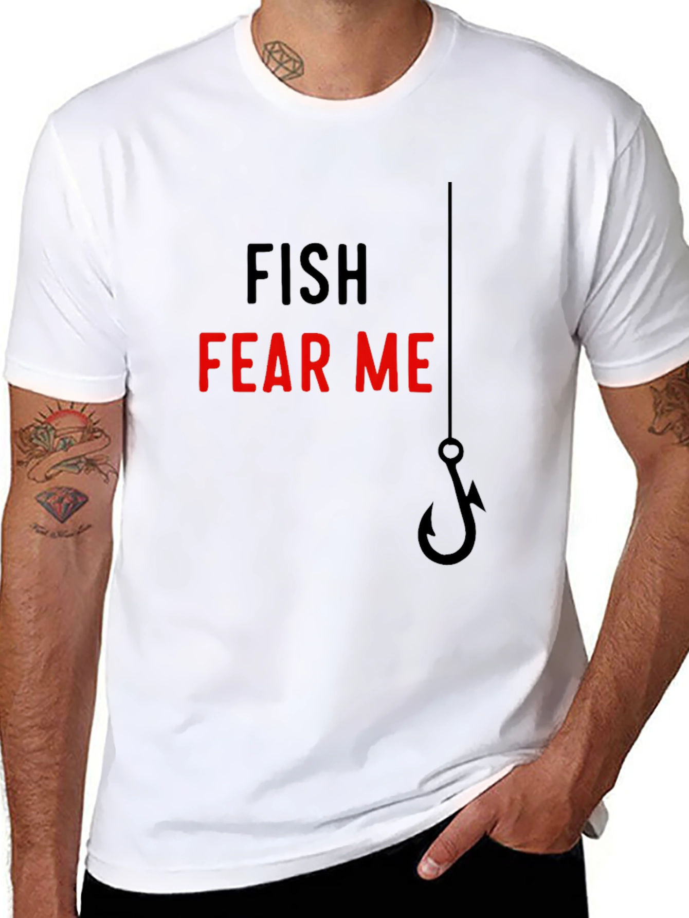 Fish Fear Me T-Shirt - Angler Humor Tee