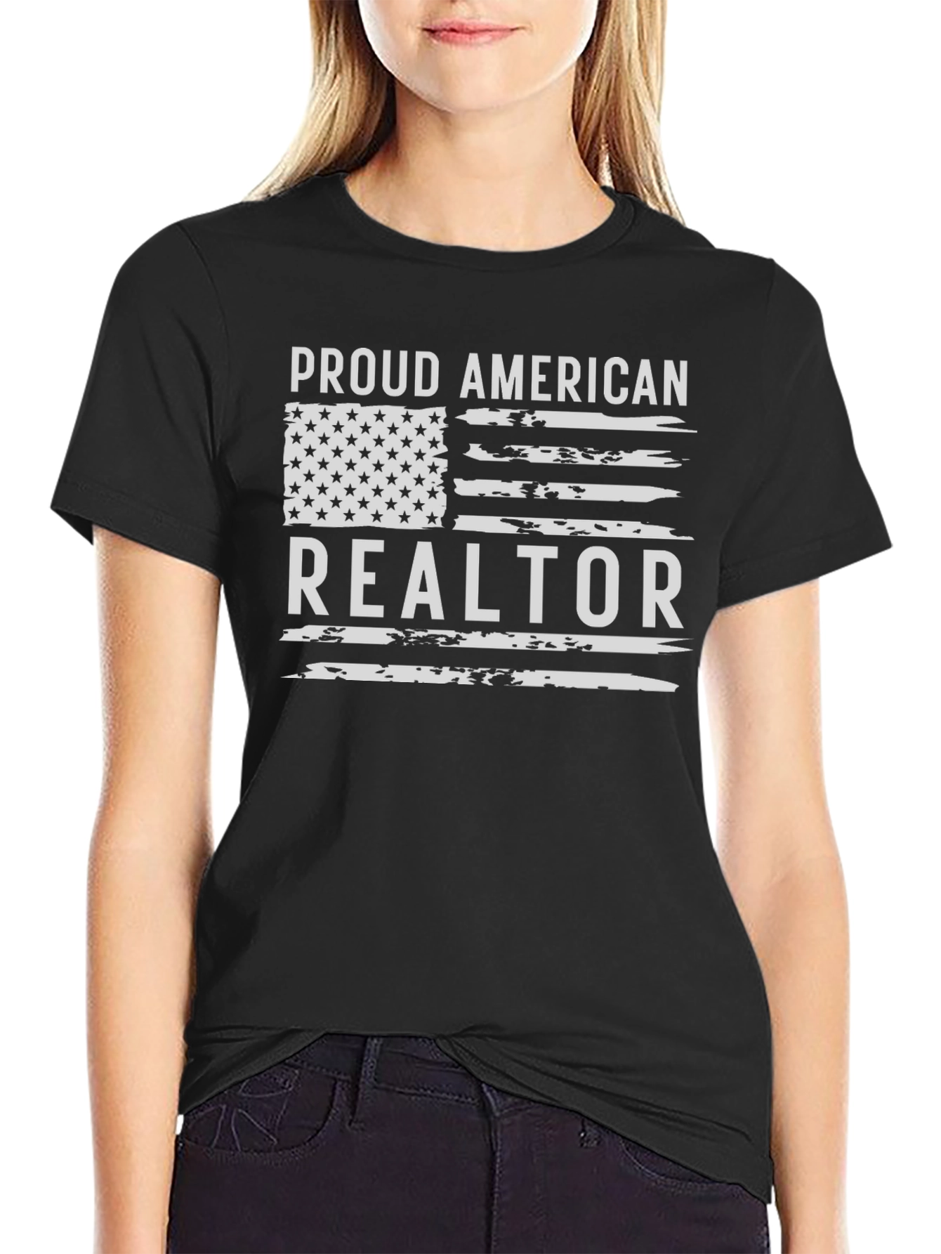 Proud American Realtor Patriotic T-Shirt