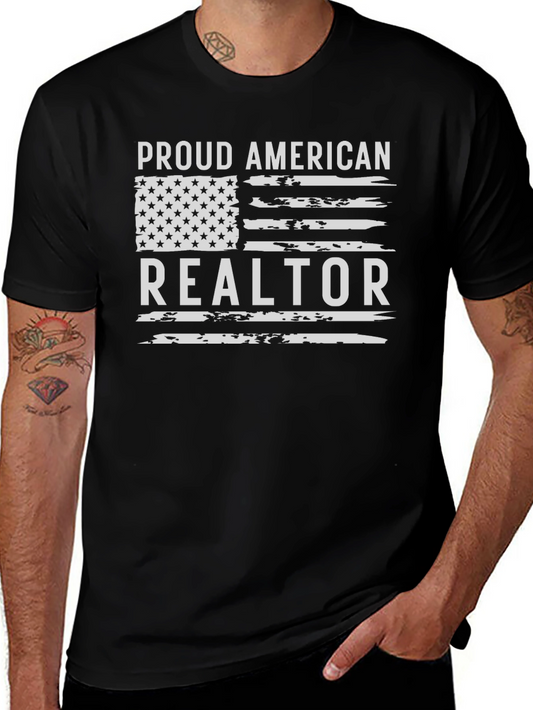 Proud American Realtor Patriotic T-Shirt