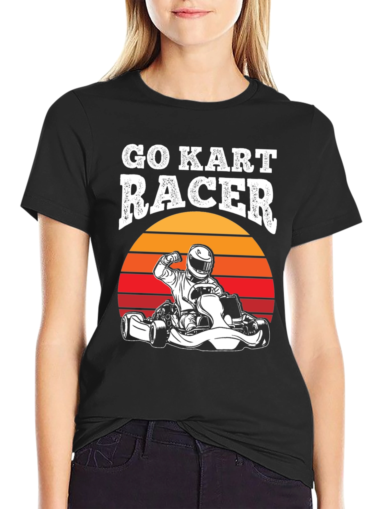 Go Kart Racer Graphic Tee - Retro Design